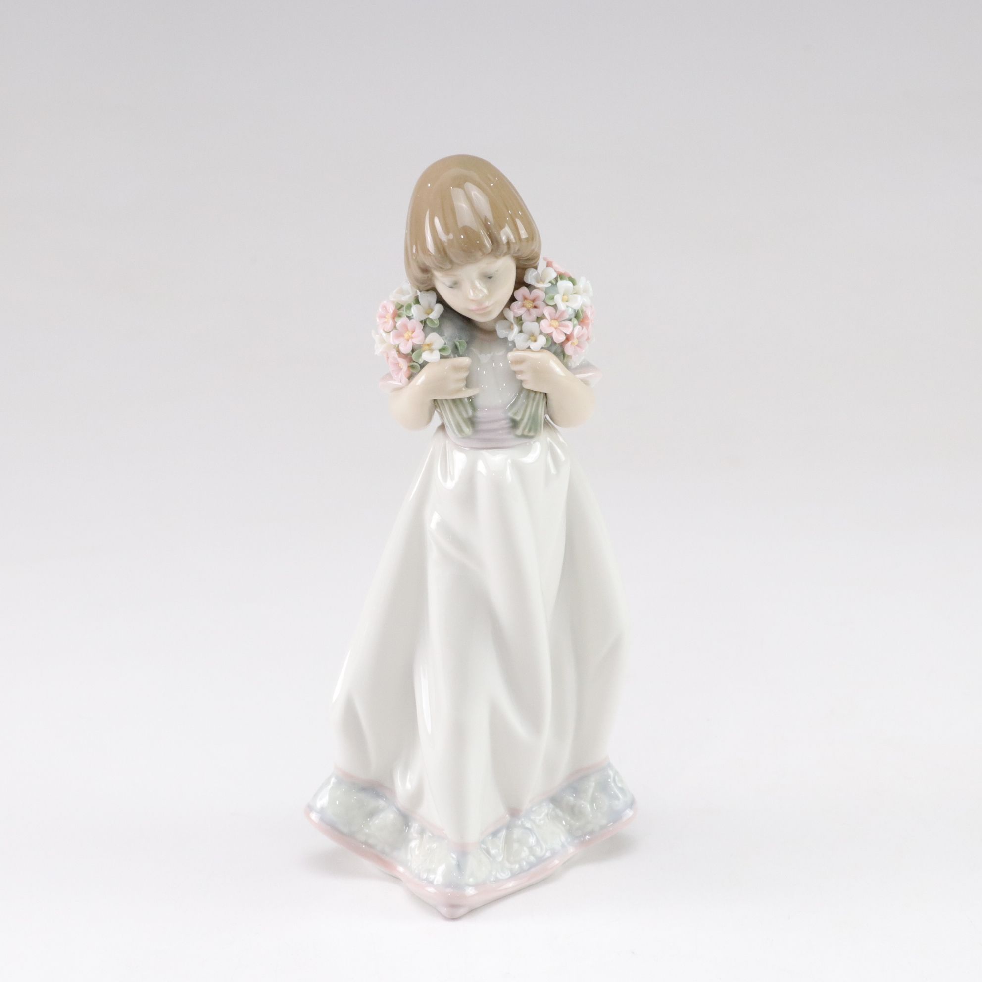 Lladró "Spring Bouquets" & "Pocket Full of Wishes" Porcelain Figurines, 1980-90s