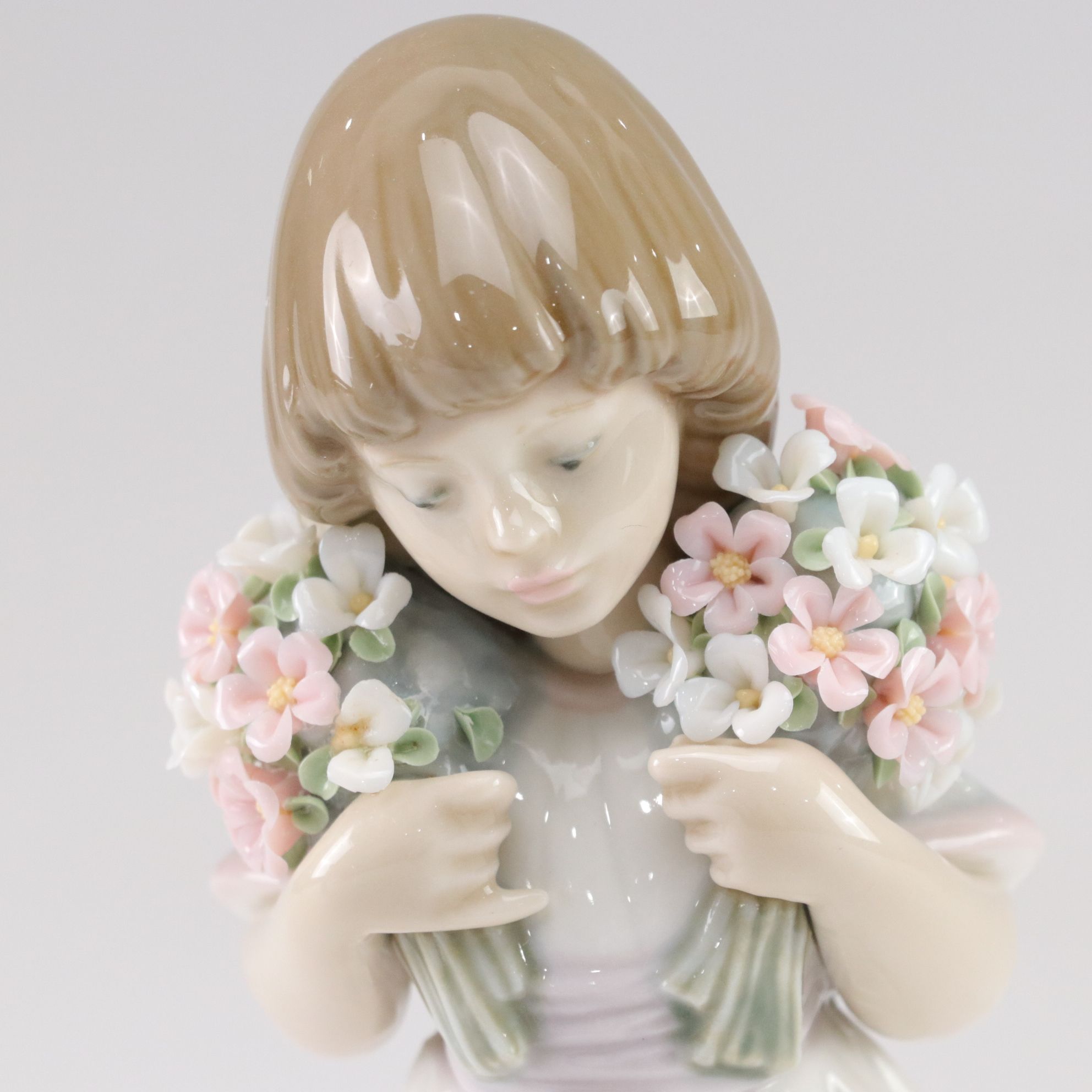 Lladró "Spring Bouquets" & "Pocket Full of Wishes" Porcelain Figurines, 1980-90s