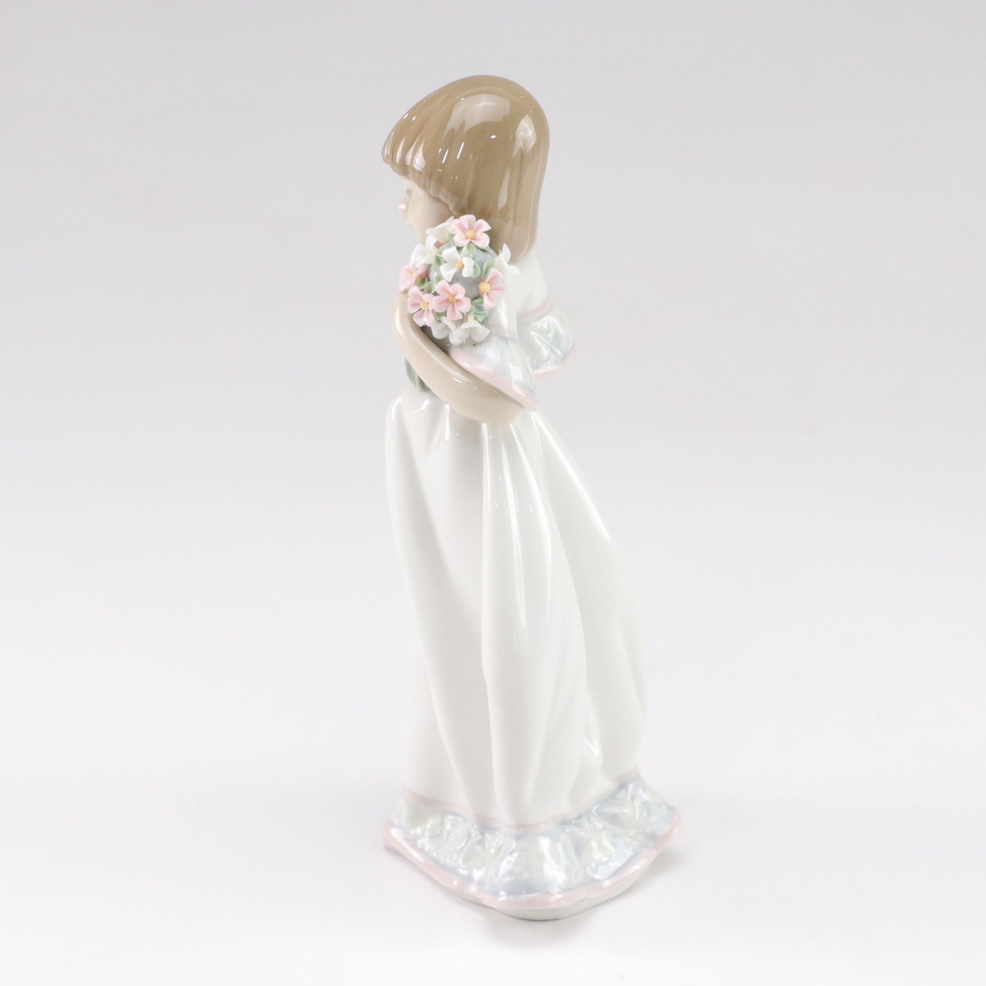 Lladró "Spring Bouquets" & "Pocket Full of Wishes" Porcelain Figurines, 1980-90s