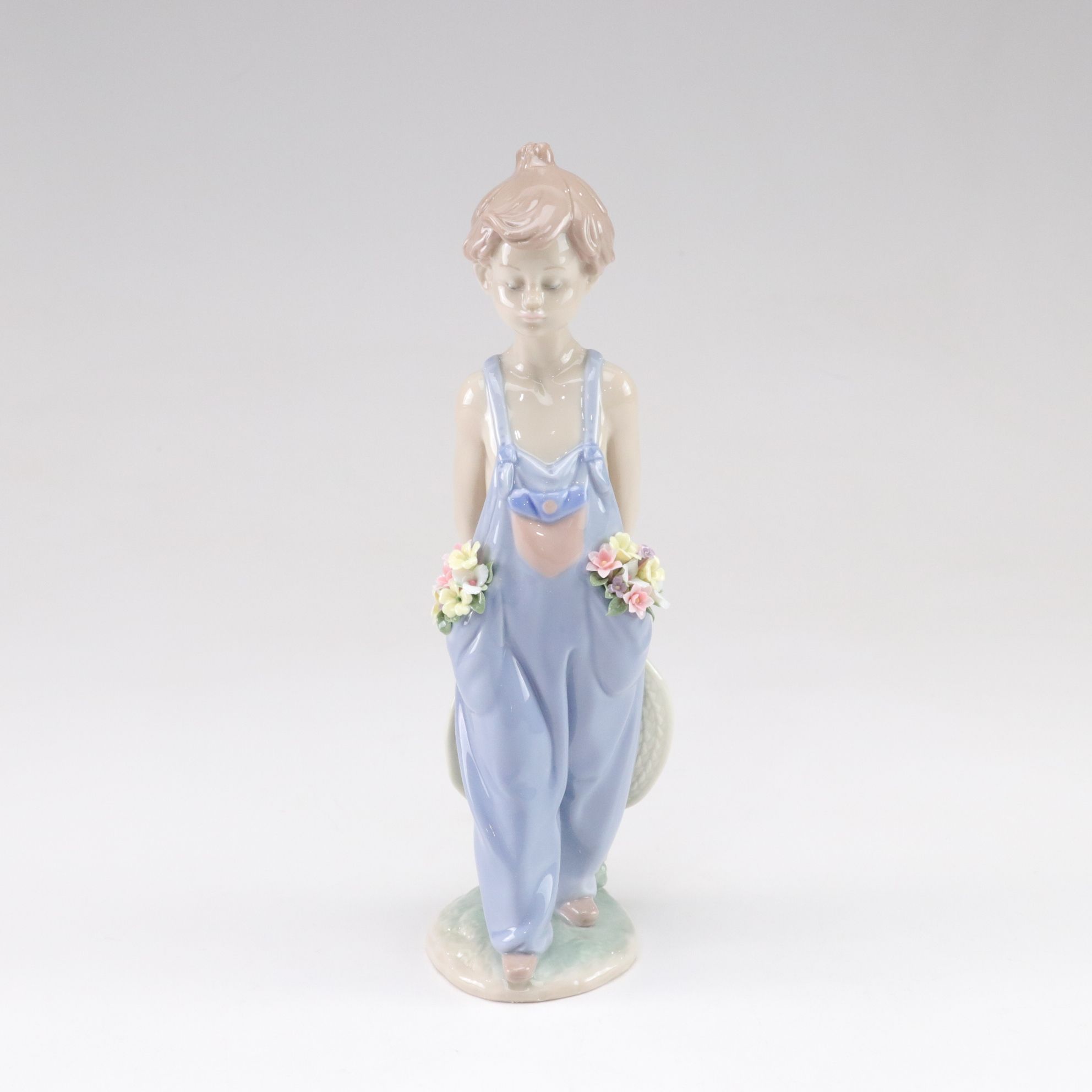Lladró "Spring Bouquets" & "Pocket Full of Wishes" Porcelain Figurines, 1980-90s