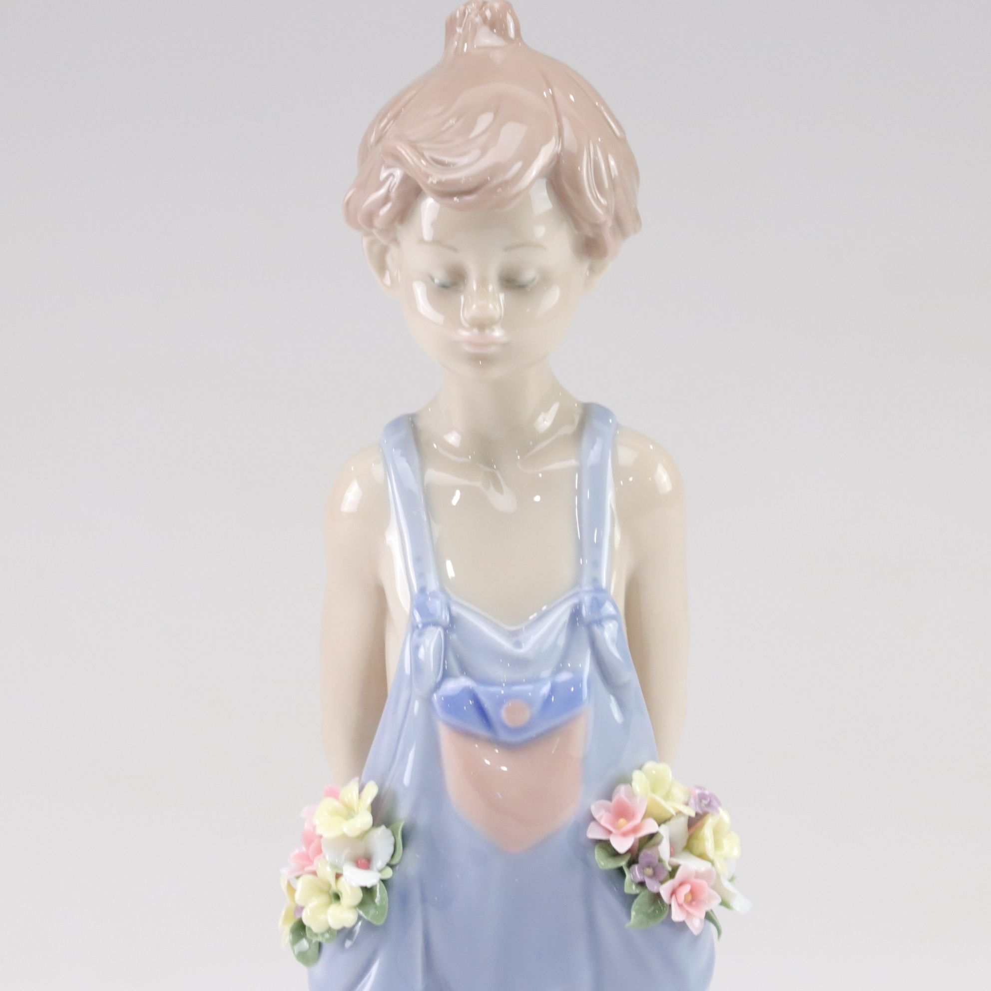 Lladró "Spring Bouquets" & "Pocket Full of Wishes" Porcelain Figurines, 1980-90s