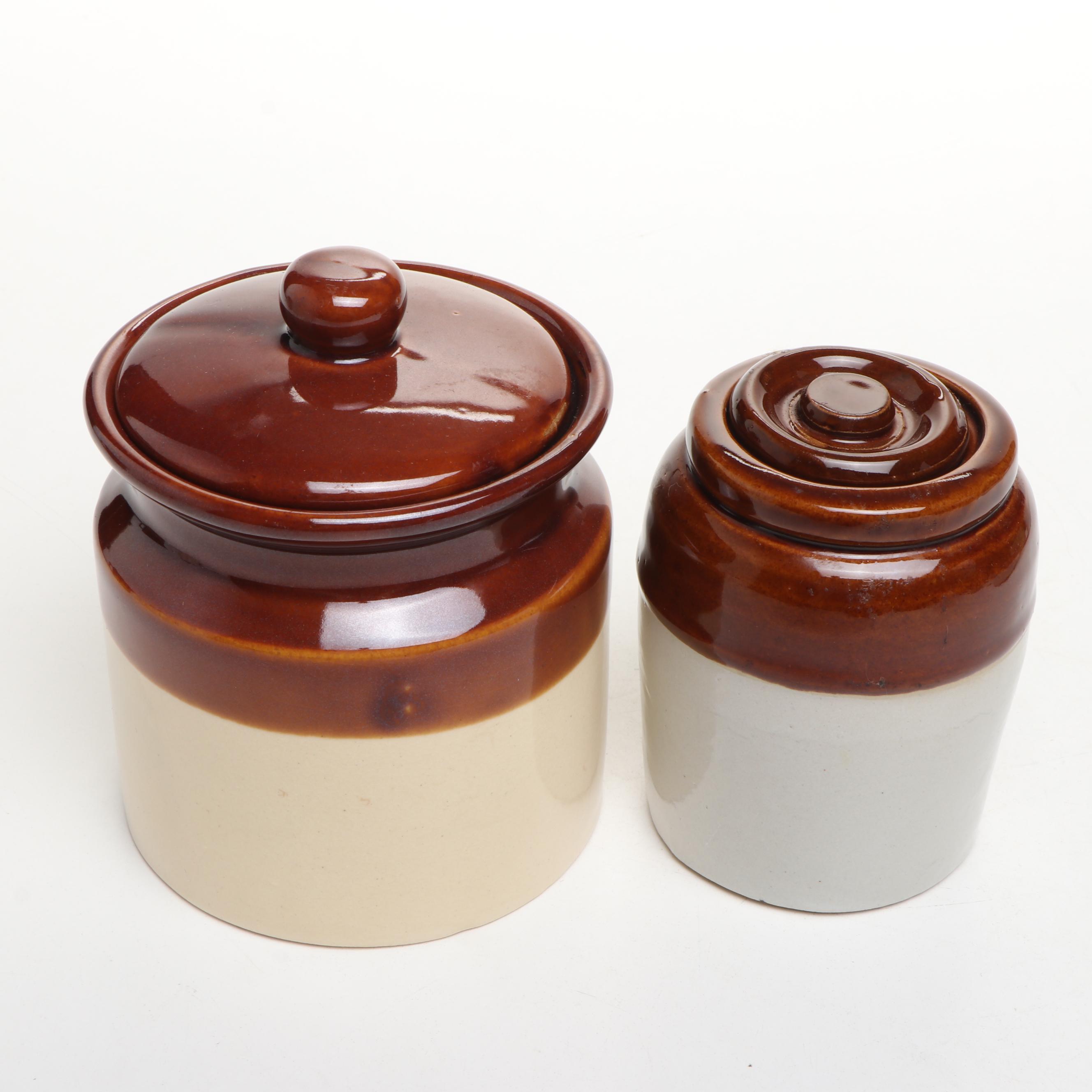 Art Pottery Milk Jug, Lidded Vessels, Soup Bowl, and More Tableware