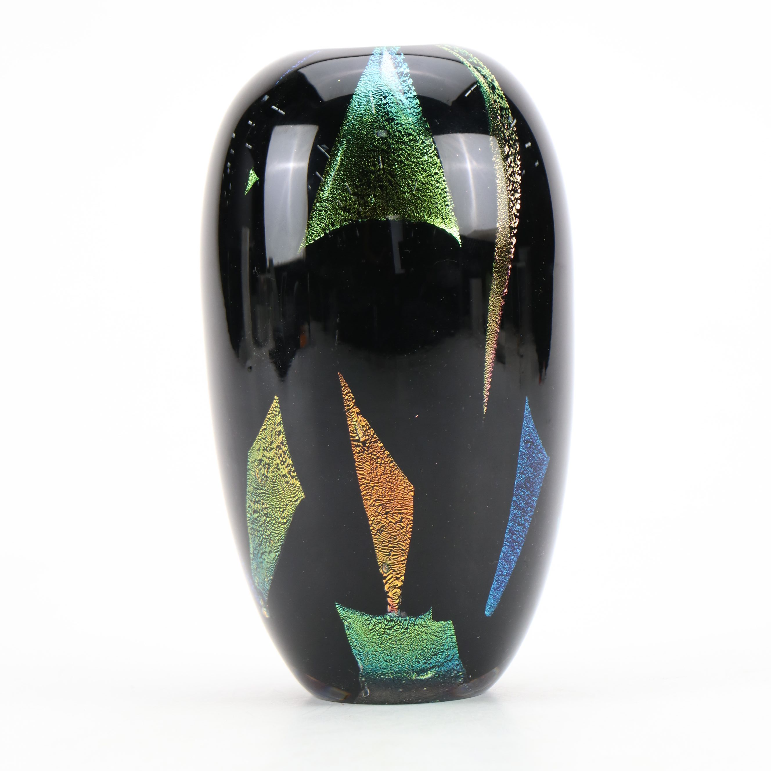 C. Bachmann Dichroic Art Glass Vase