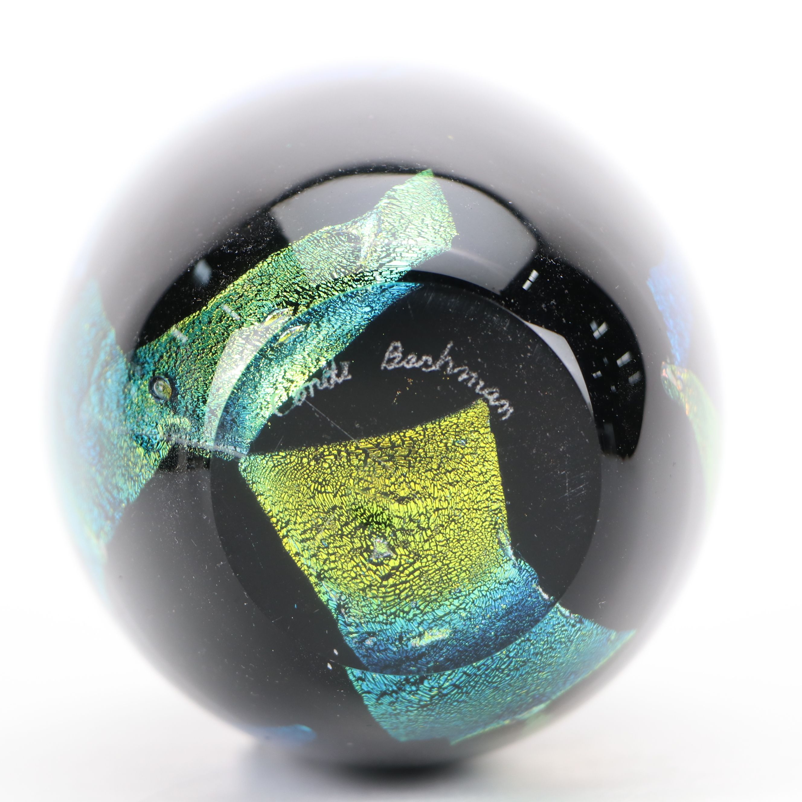 C. Bachmann Dichroic Art Glass Vase