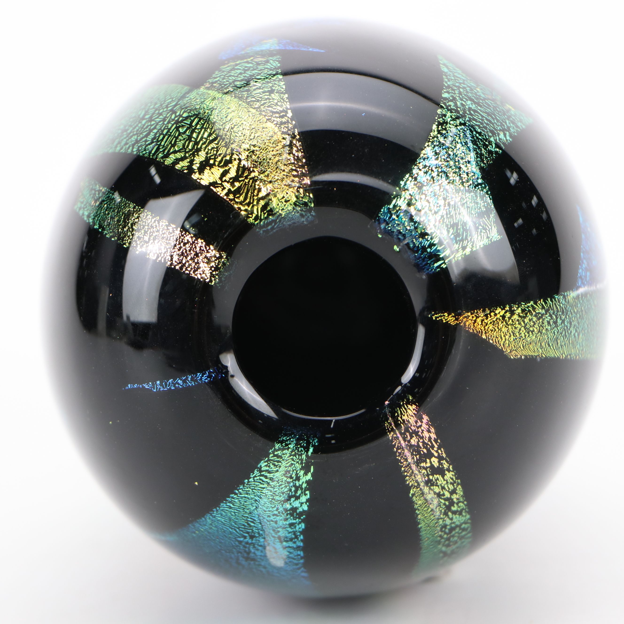 C. Bachmann Dichroic Art Glass Vase