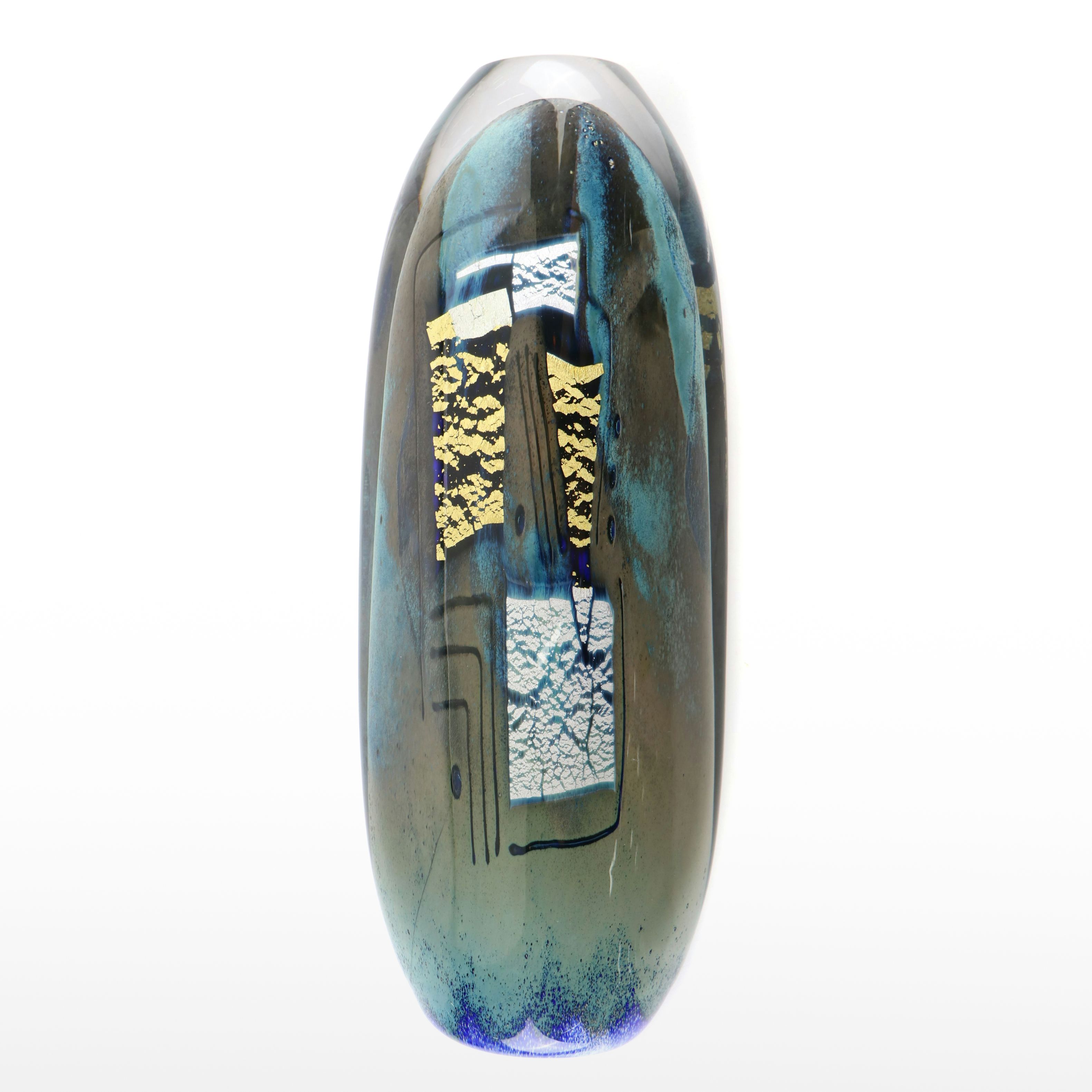 Olivier Mallemouche Limited Edition Handblown Art Glass Vase