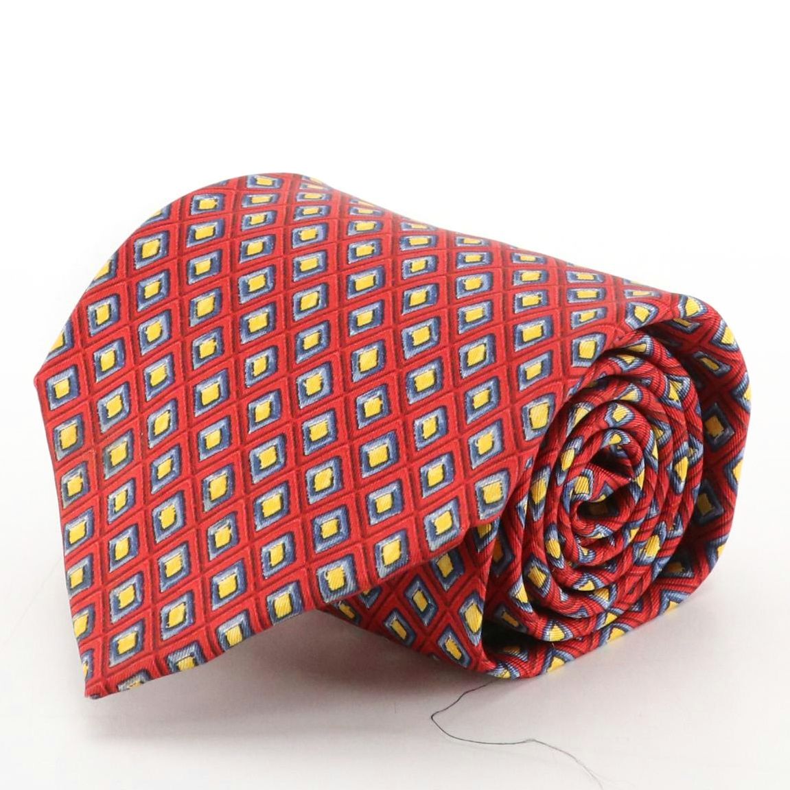 Salvatore Ferragamo Diamond Pattern Necktie in Silk