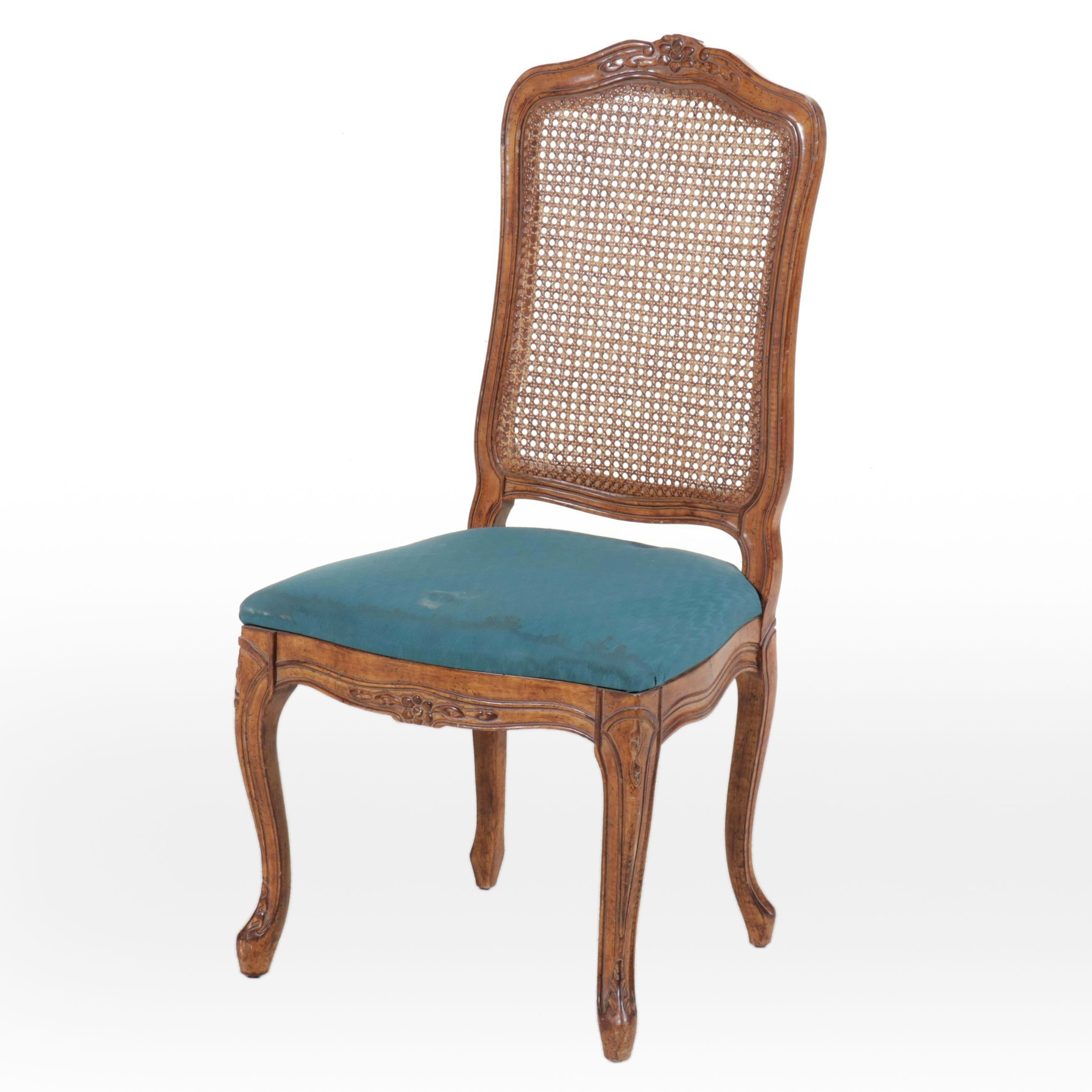 Baroque Style Walnut Side Chair