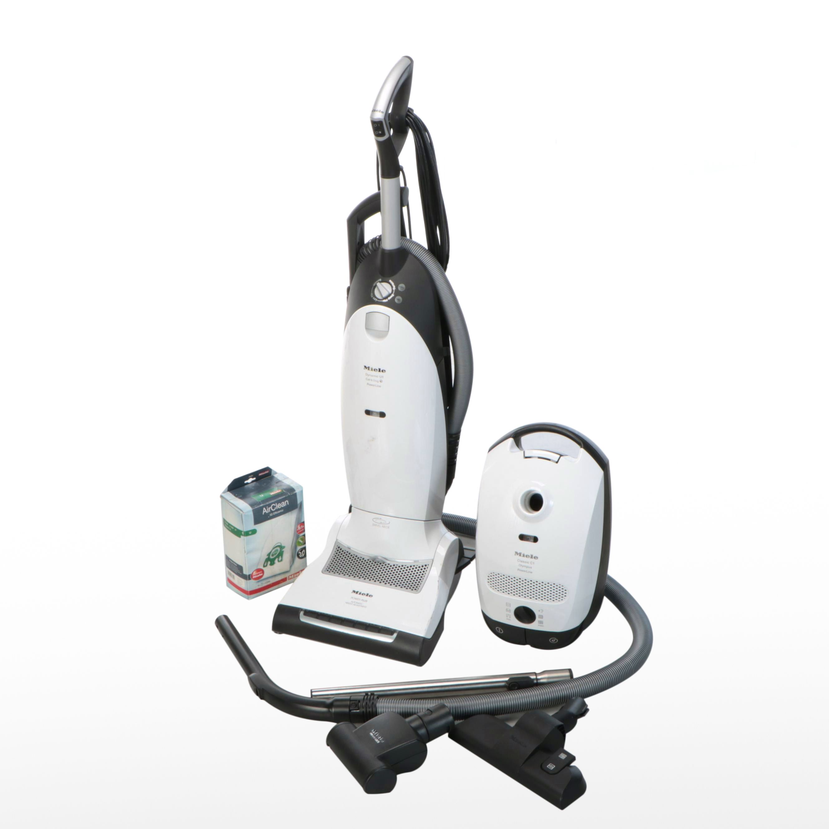Miele Vacuum Cleaners with Accessories and Dust Bags