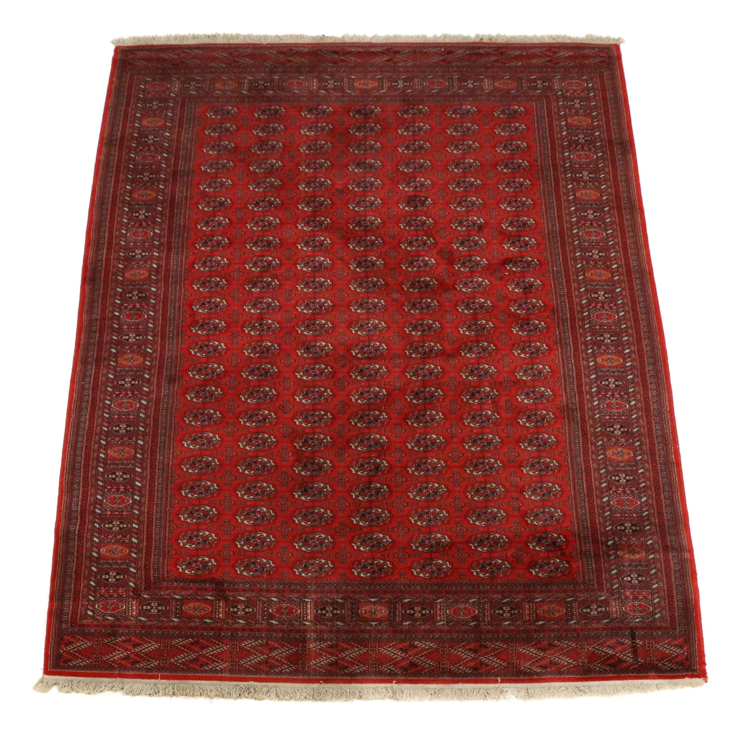 8'1 x 11'10 Machine Made Pakistani Bokhara Style Area Rug