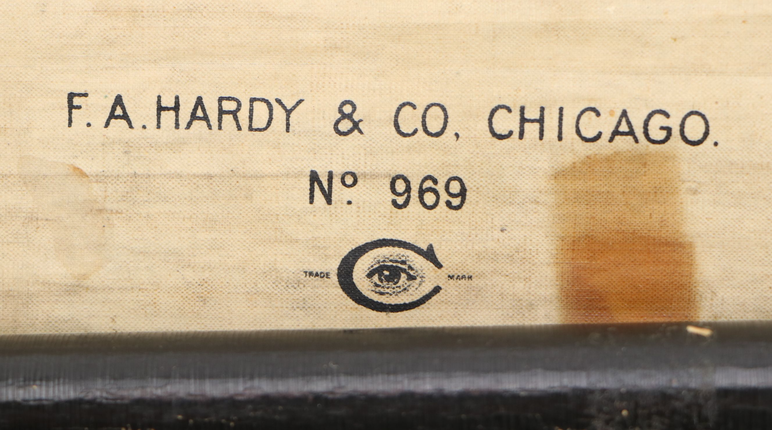 F.A. Hardy & Co. Snellen Eye Chart, Mid-20th Century