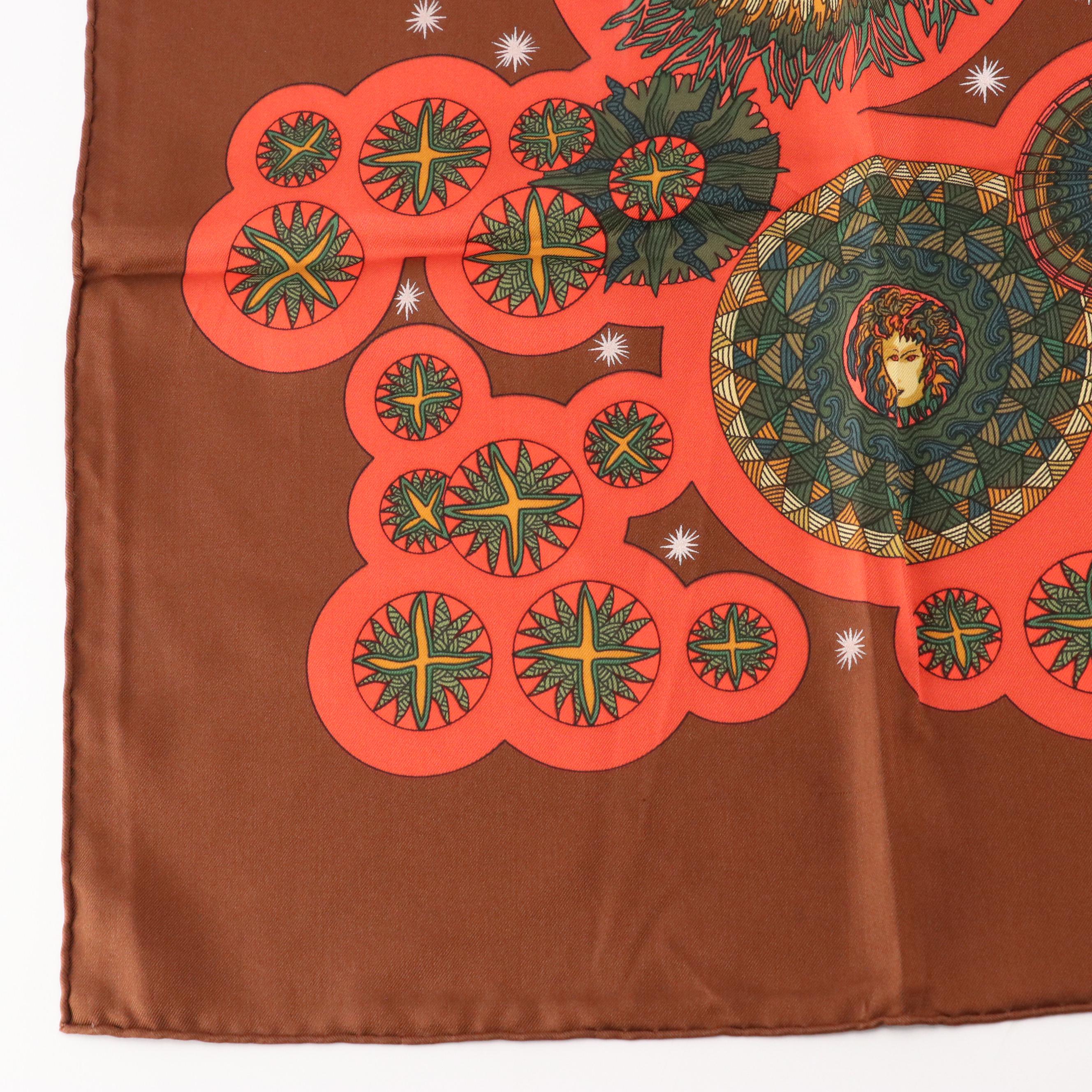 Hermès "Le Roy Soleil" Scarf 90 in Silk Twill