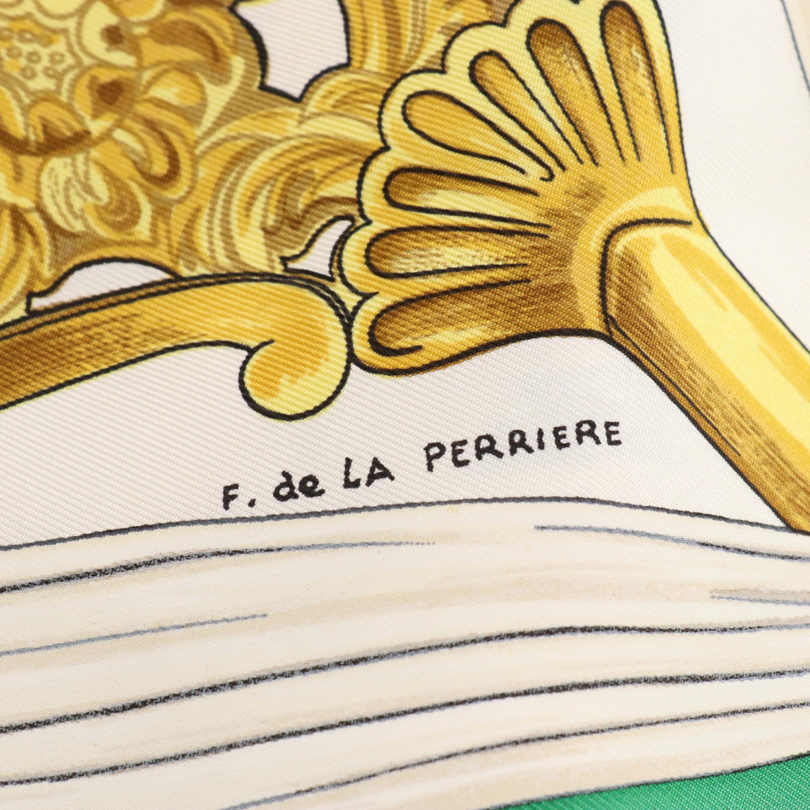 Hermès "Etriers" Scarf 90 in Silk Twill