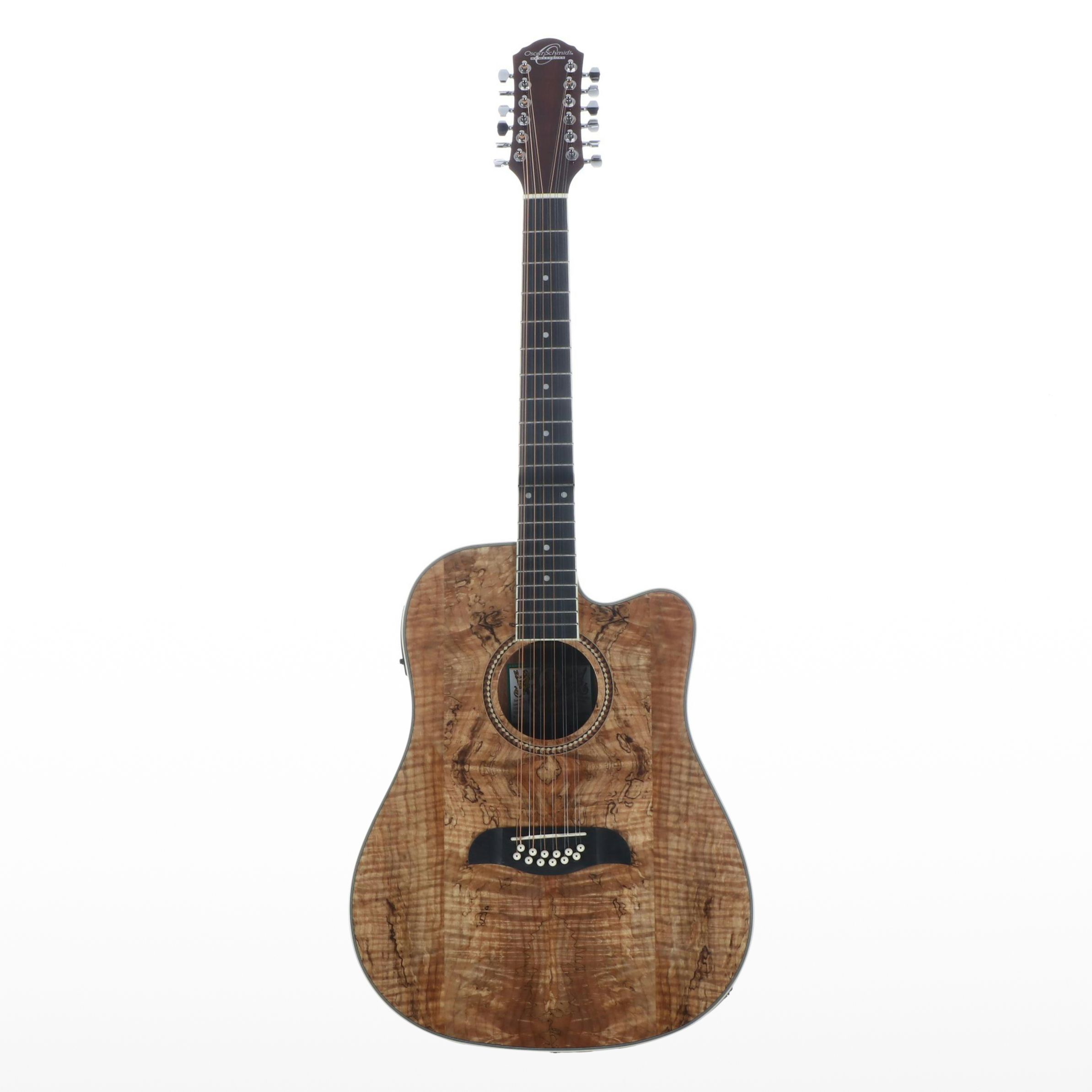 Oscar Schmidt for Washburn Spalted Maple Electric Acoustic Guitar