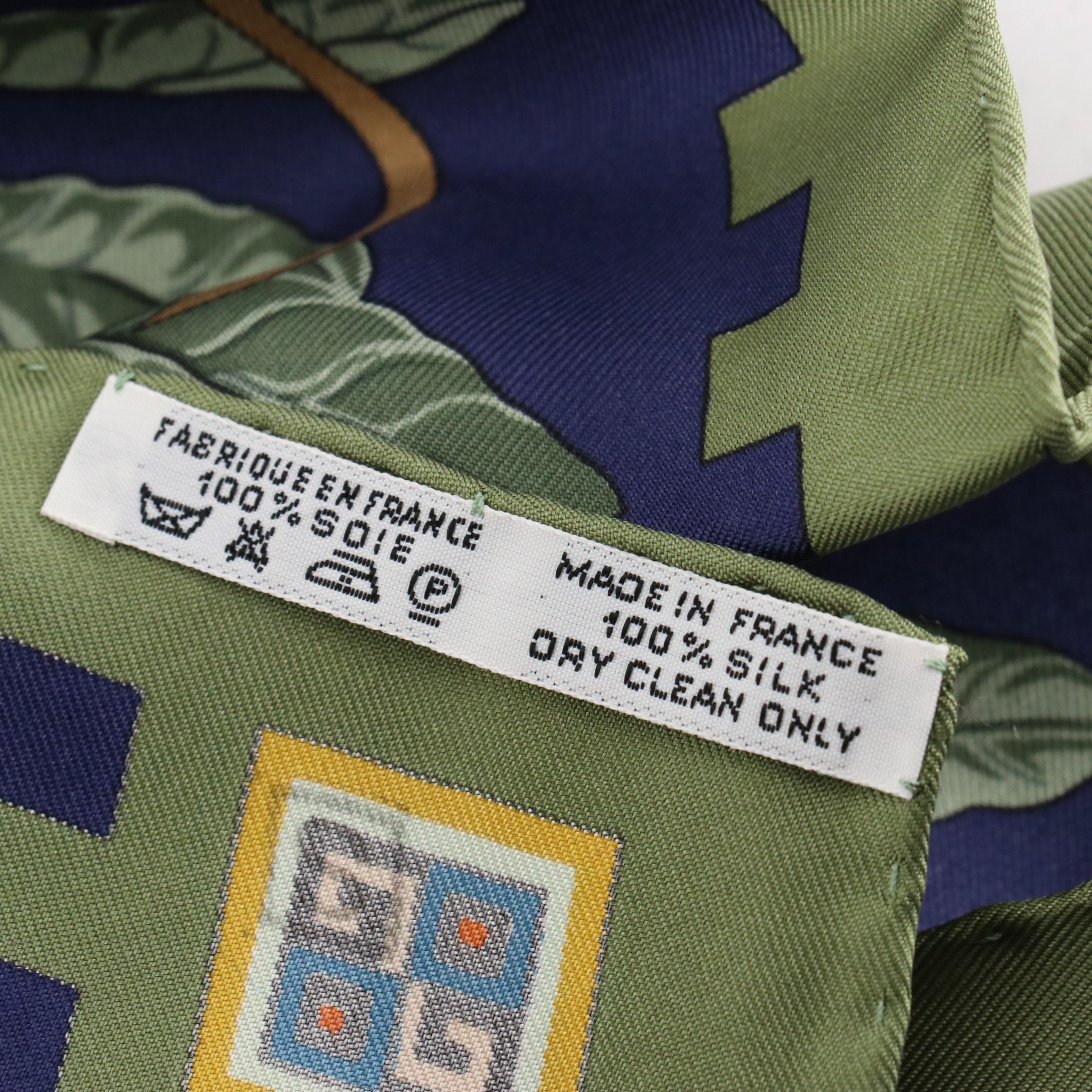 Hermès "Musique des Dieux" Scarf 90 in Silk Twill