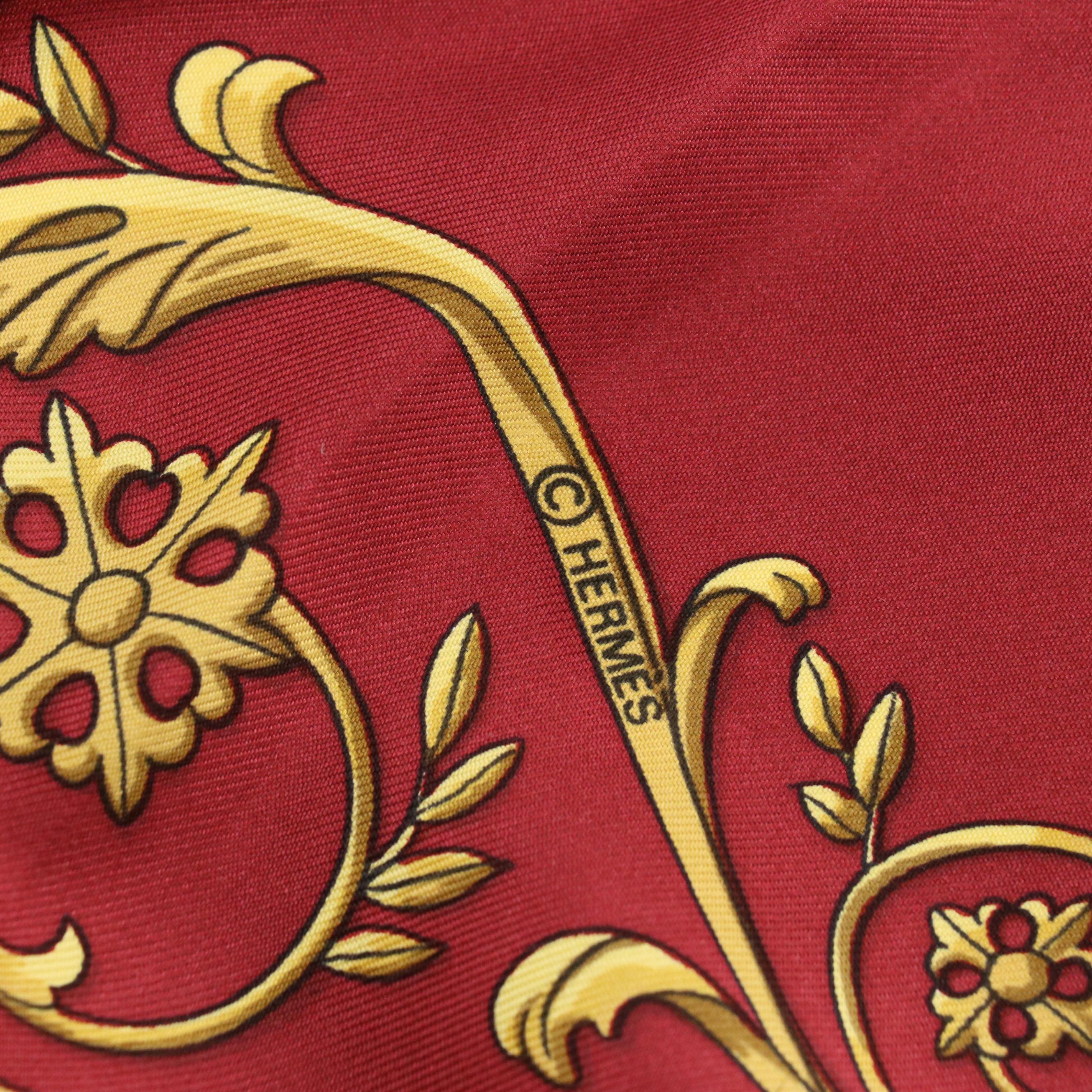 Hermès "La Promenade de Longchamps" Scarf 90 in Silk Twill