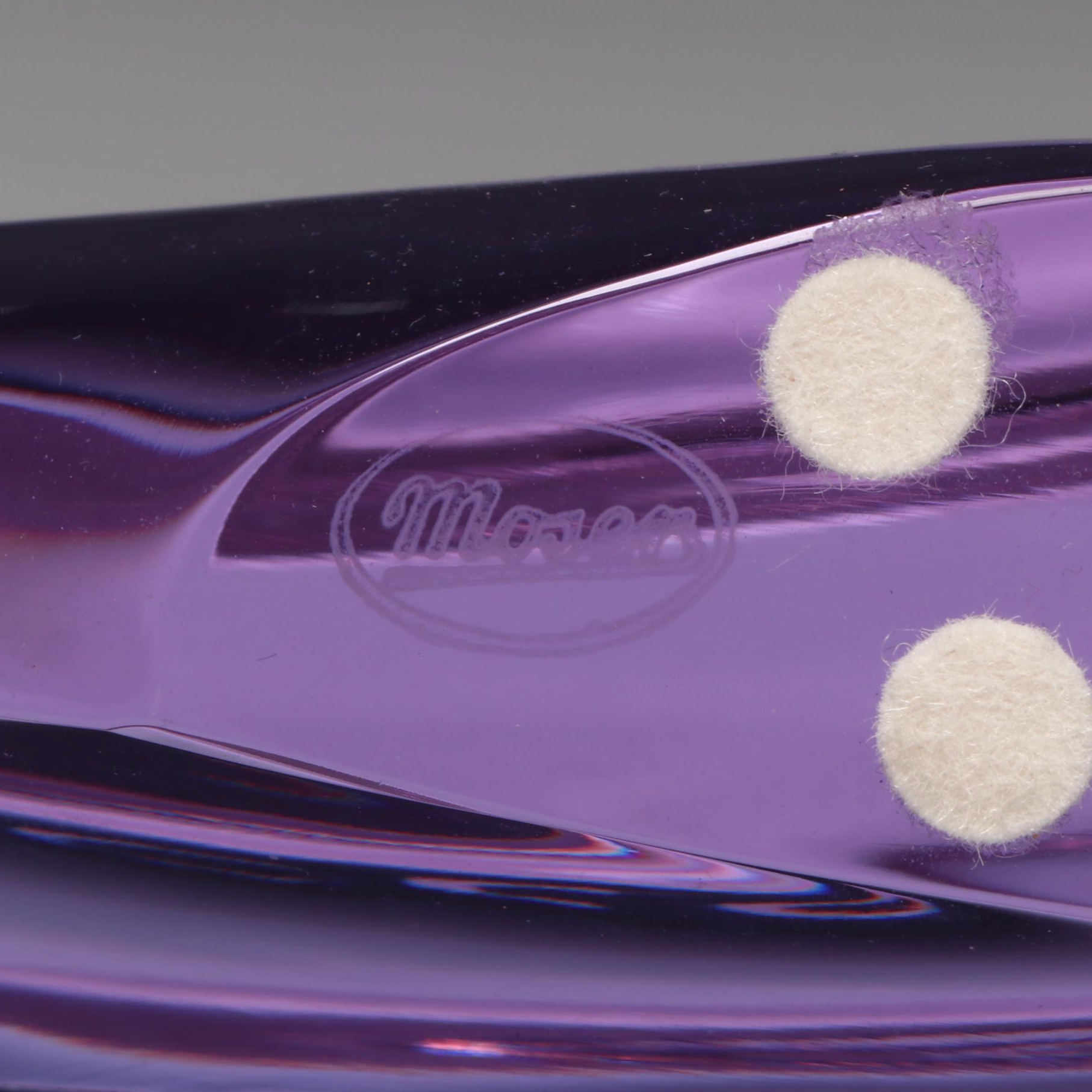 Moser Purple Glass Fish Figurine