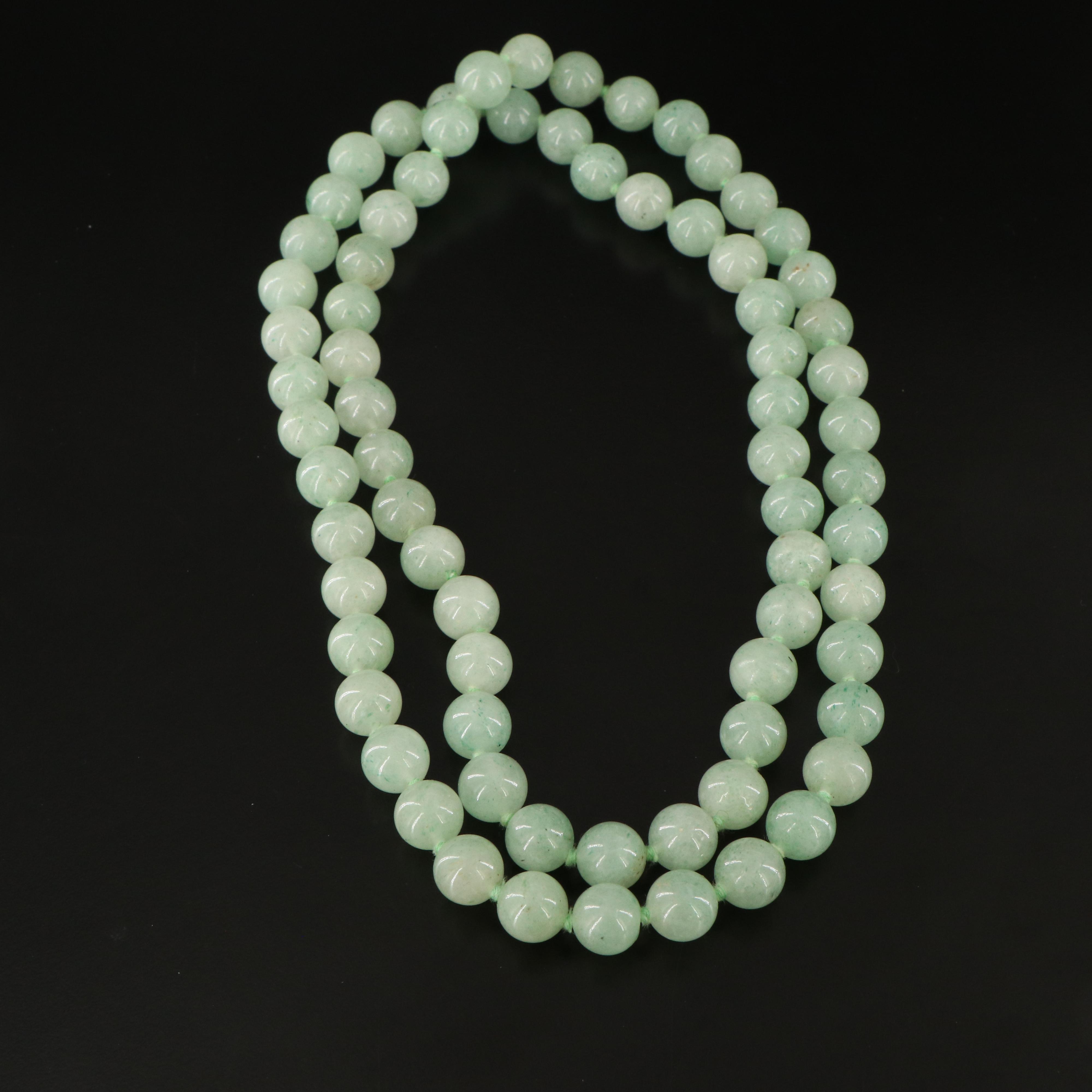 Aventurine, Rose Quartz and Morganite Bead Necklaces