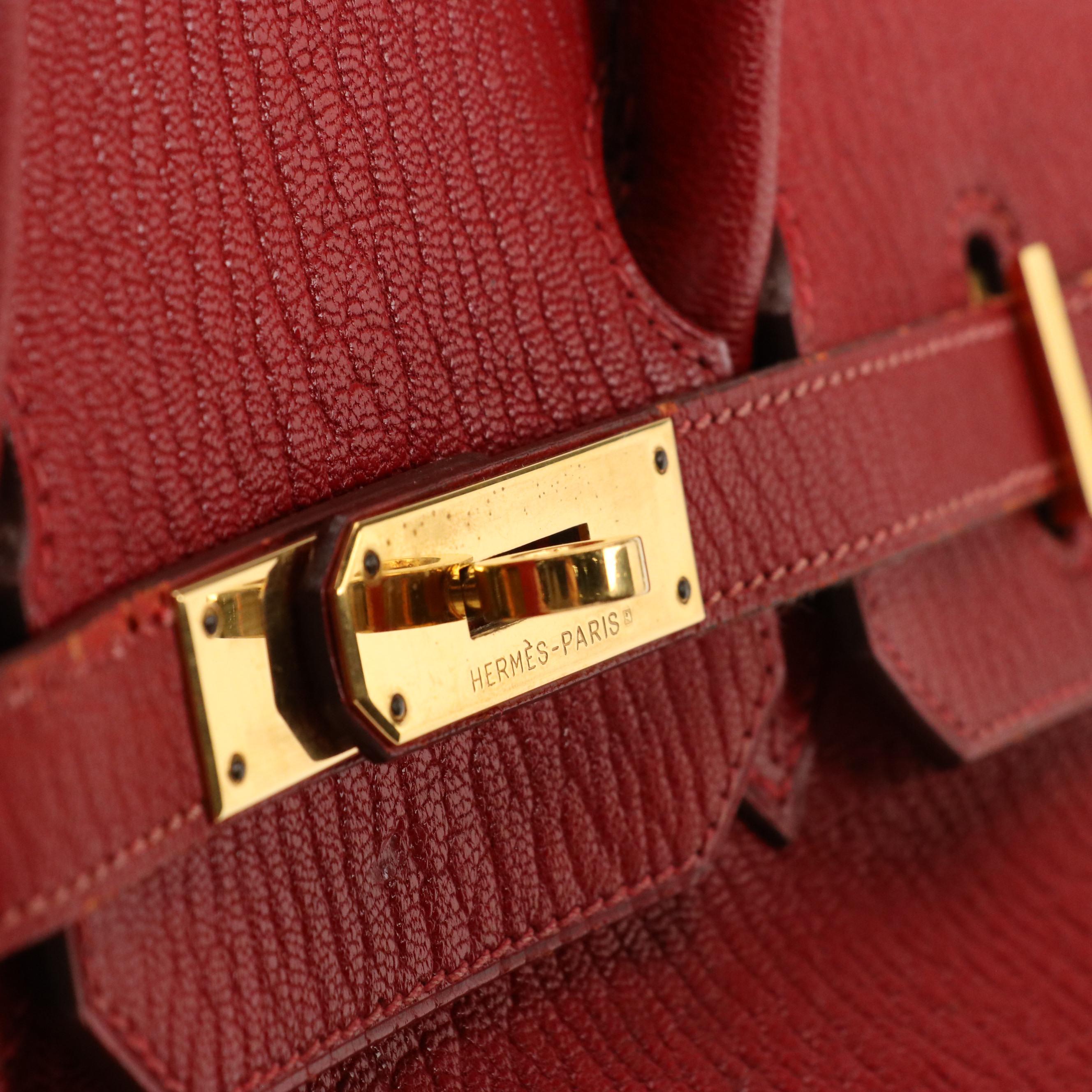 Hermès Birkin 35 Satchel in Chevre de Coromandel Leather & Gold Plated Hardware