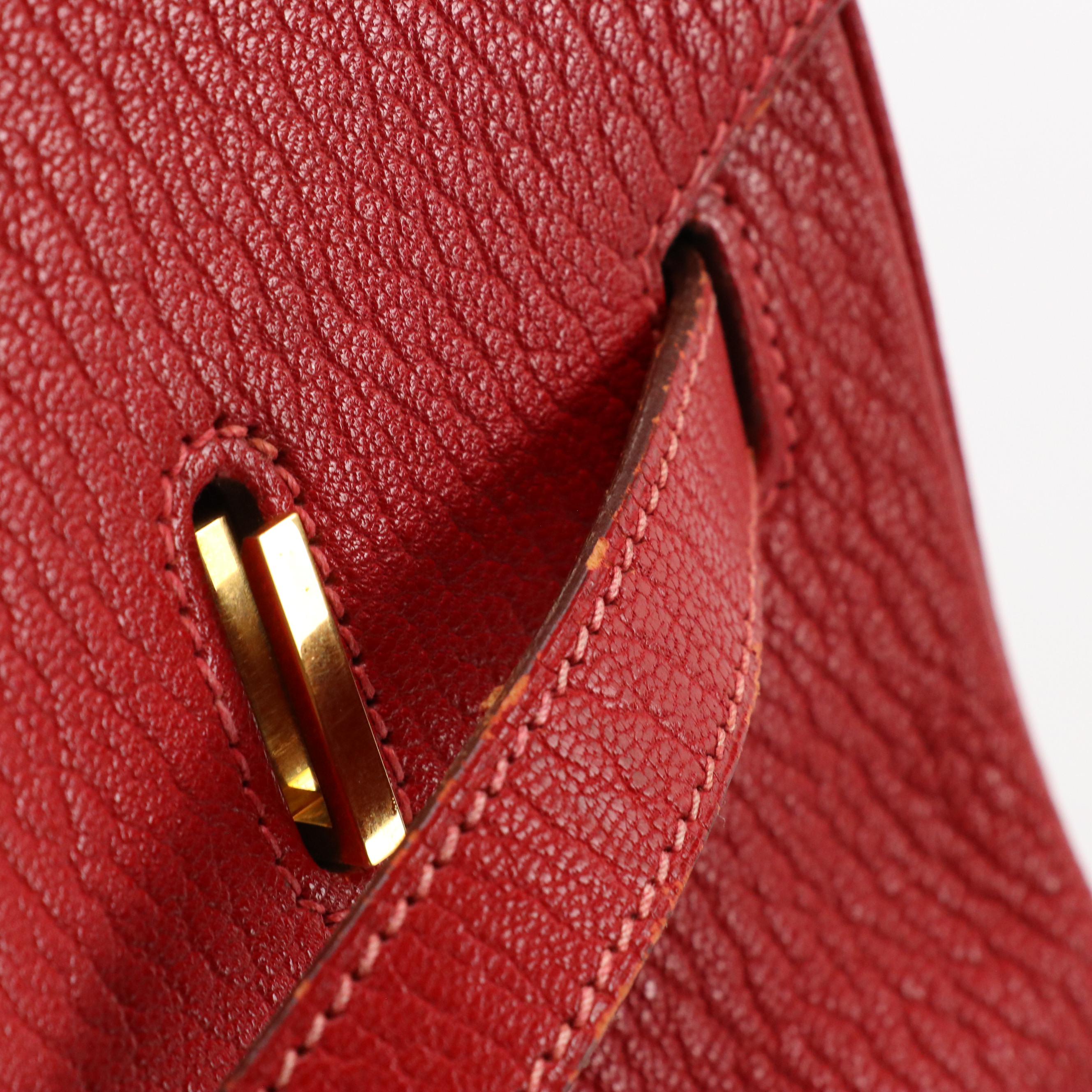 Hermès Birkin 35 Satchel in Chevre de Coromandel Leather & Gold Plated Hardware