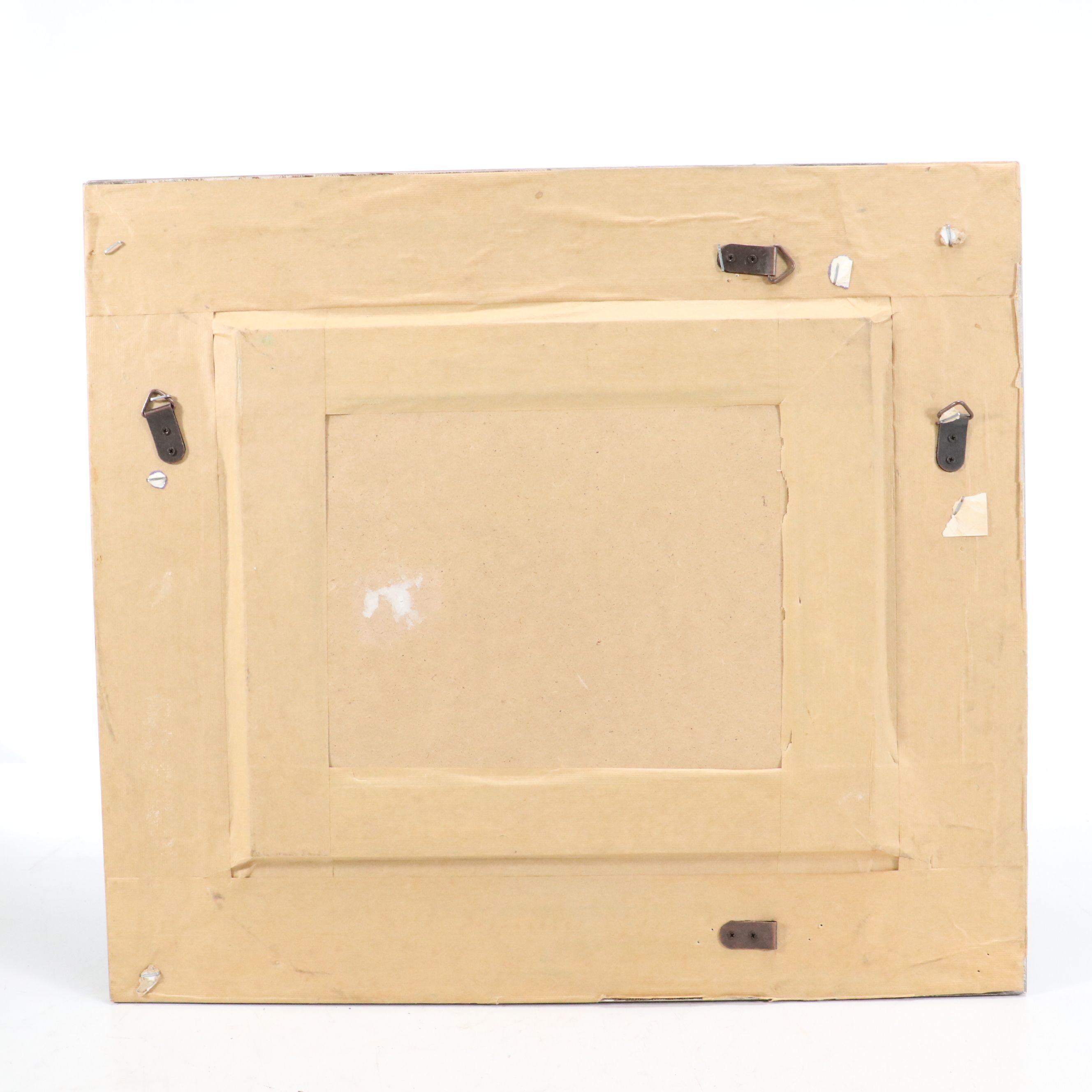 Framed Wall Mirror with Silver Finish, 21st Century