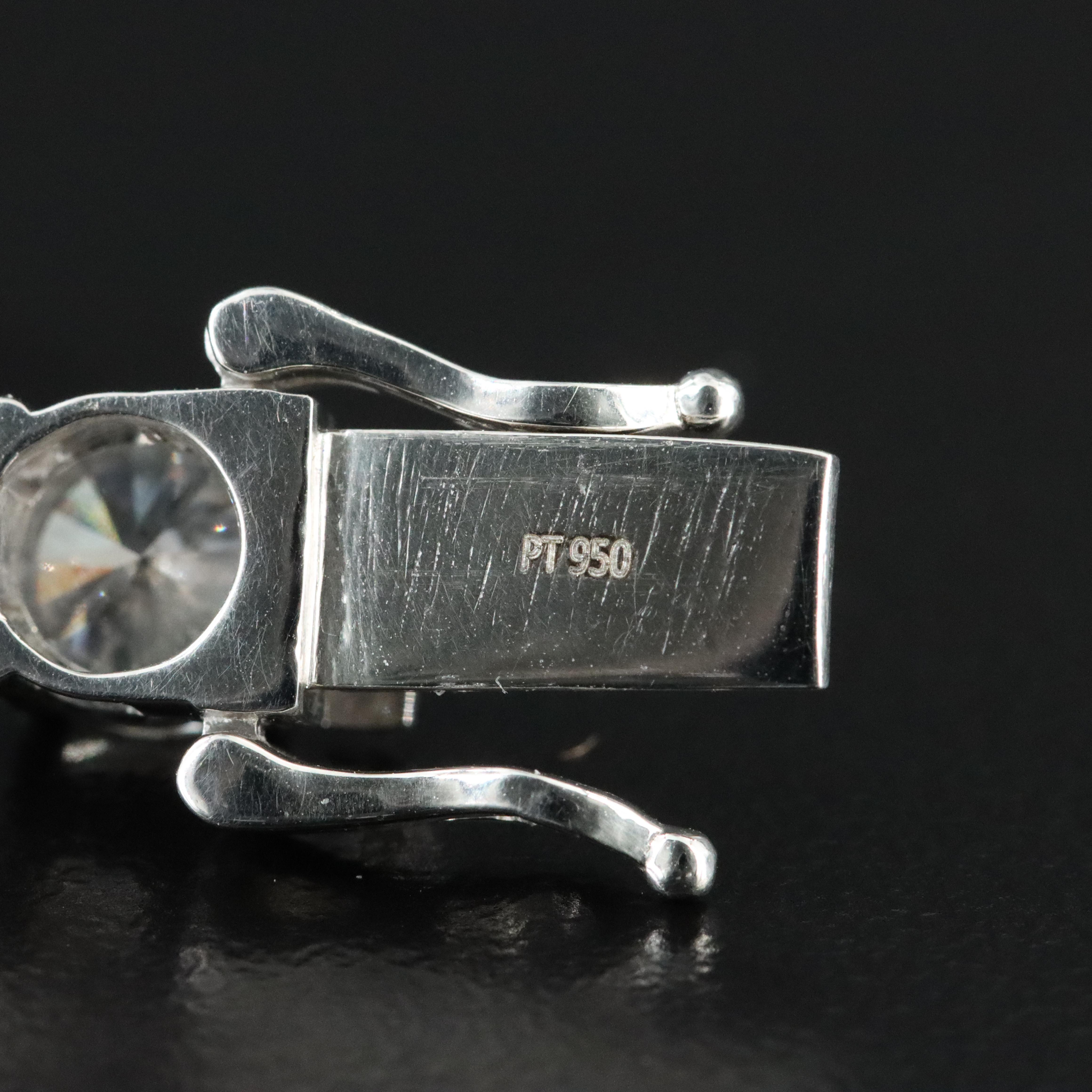 Platinum 22.23 CTW Lab Grown Diamond Line Bracelet