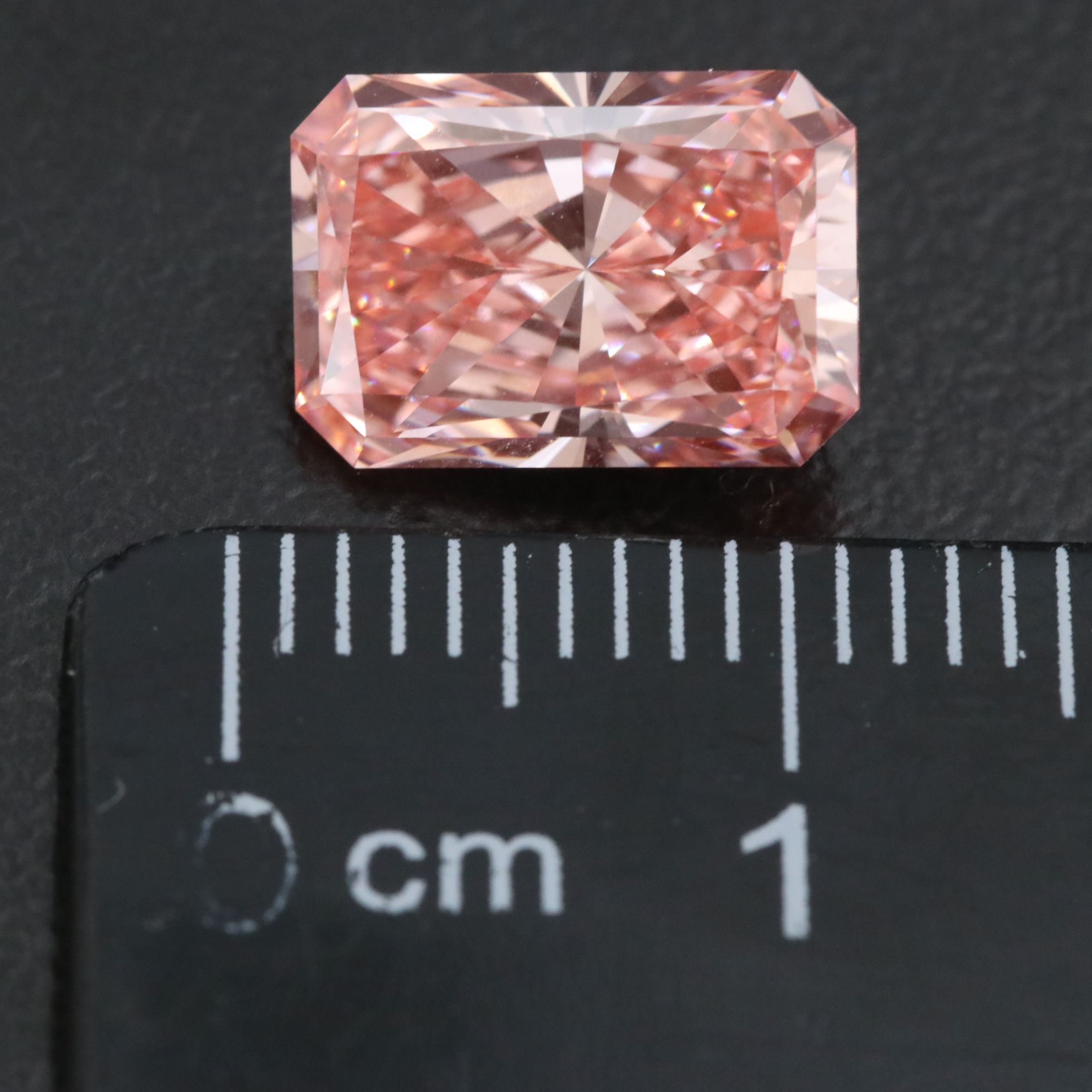 Loose 3.03 CT Lab Grown Fancy Pink Diamond with IGI Report