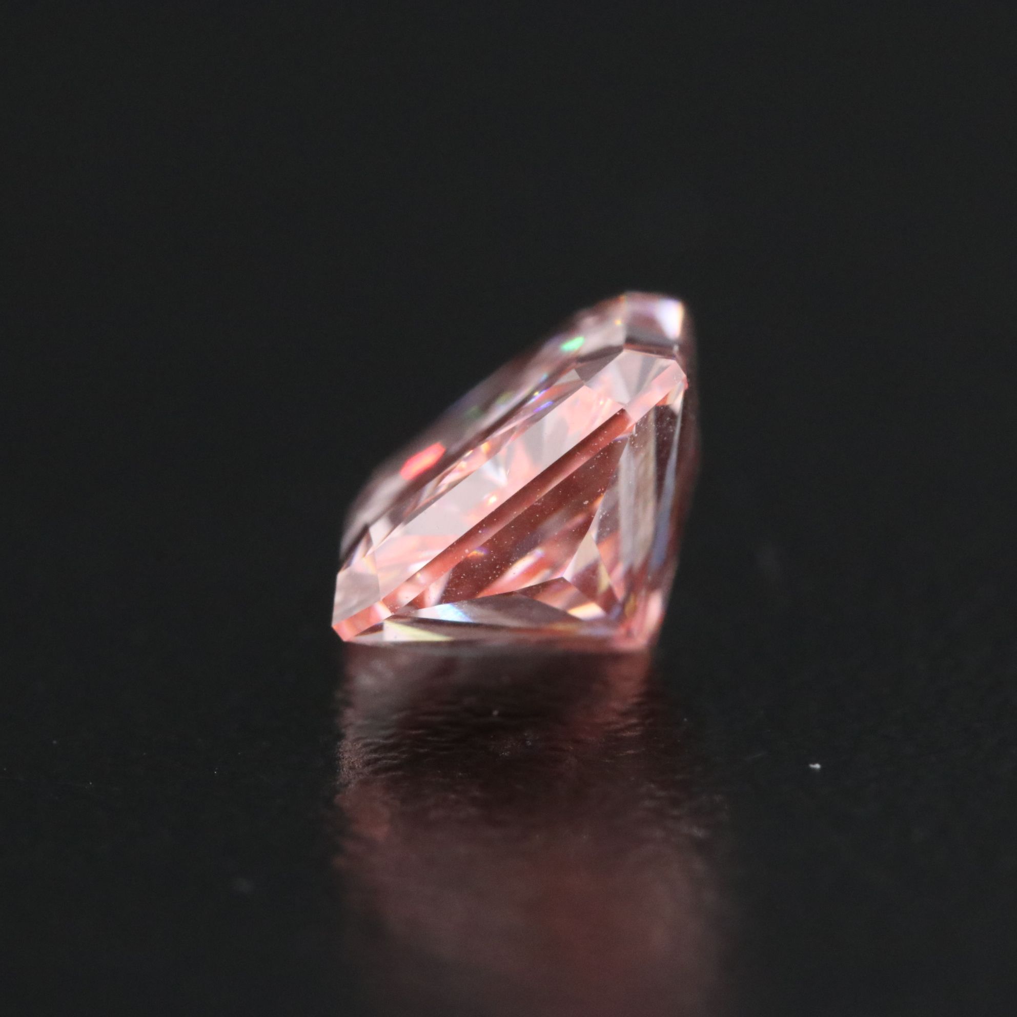 Loose 3.03 CT Lab Grown Fancy Pink Diamond with IGI Report