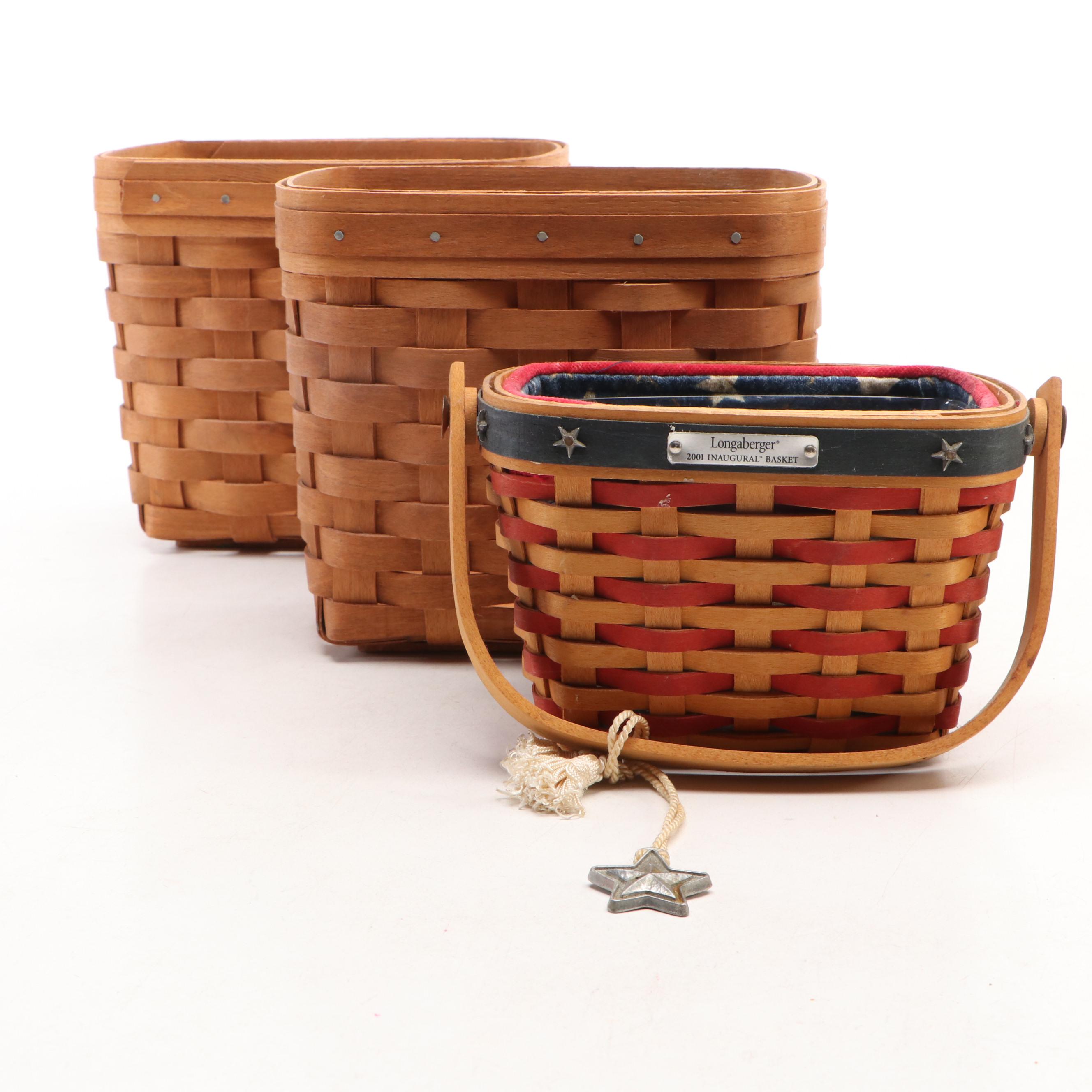 Longaberger and Gerald E. Henn Handmade Woven Maple Baskets