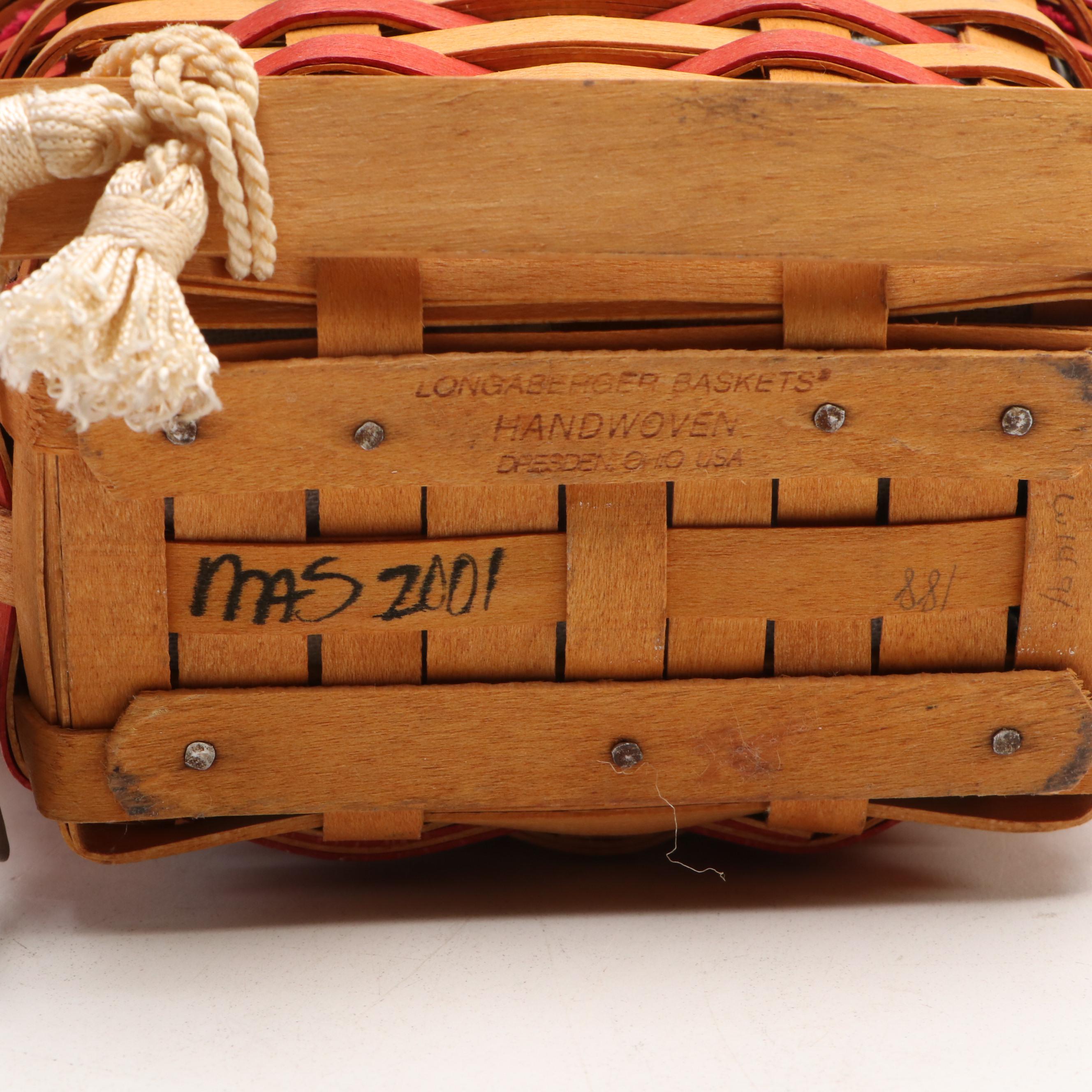 Longaberger and Gerald E. Henn Handmade Woven Maple Baskets