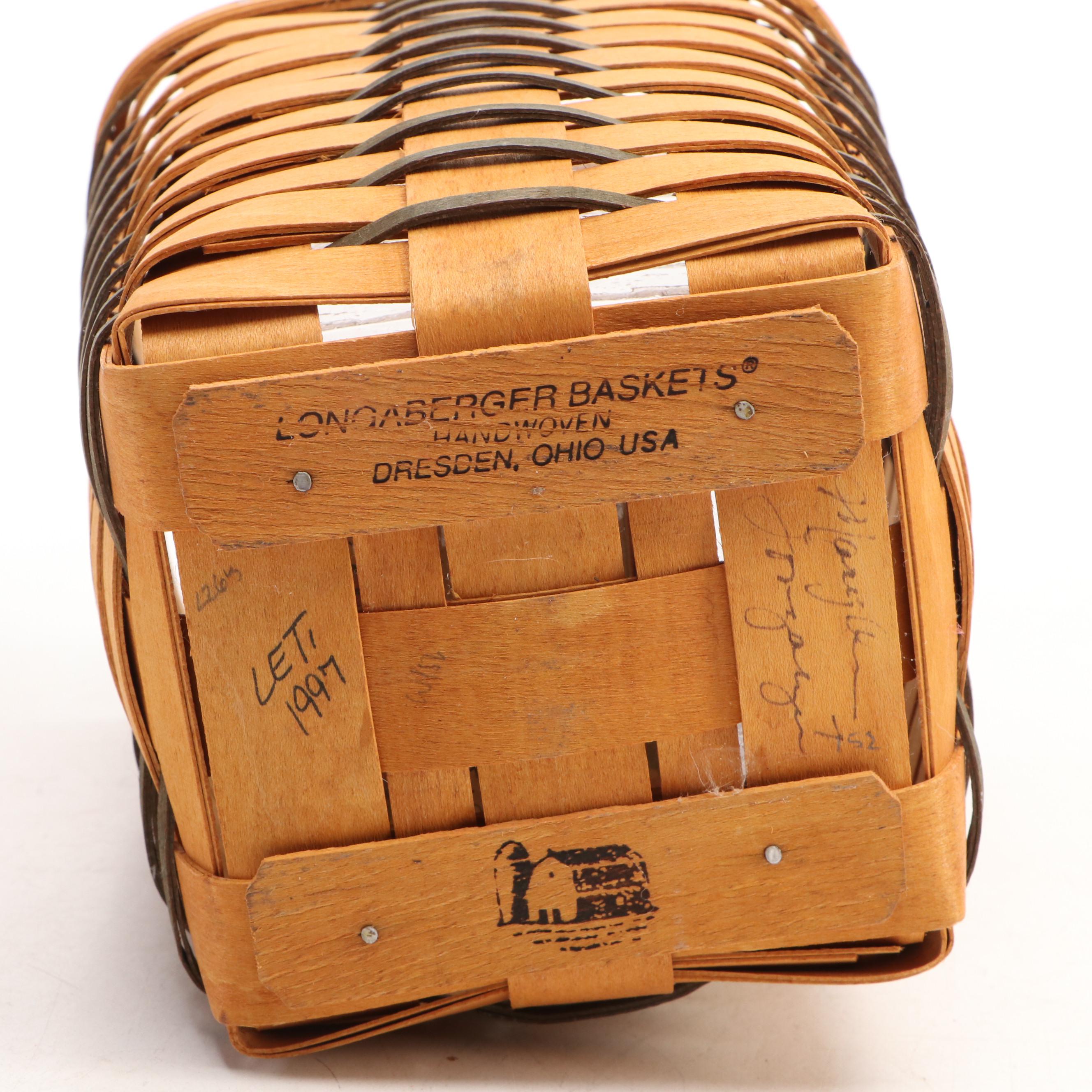 Longaberger and Gerald E. Henn Handmade Woven Maple Baskets