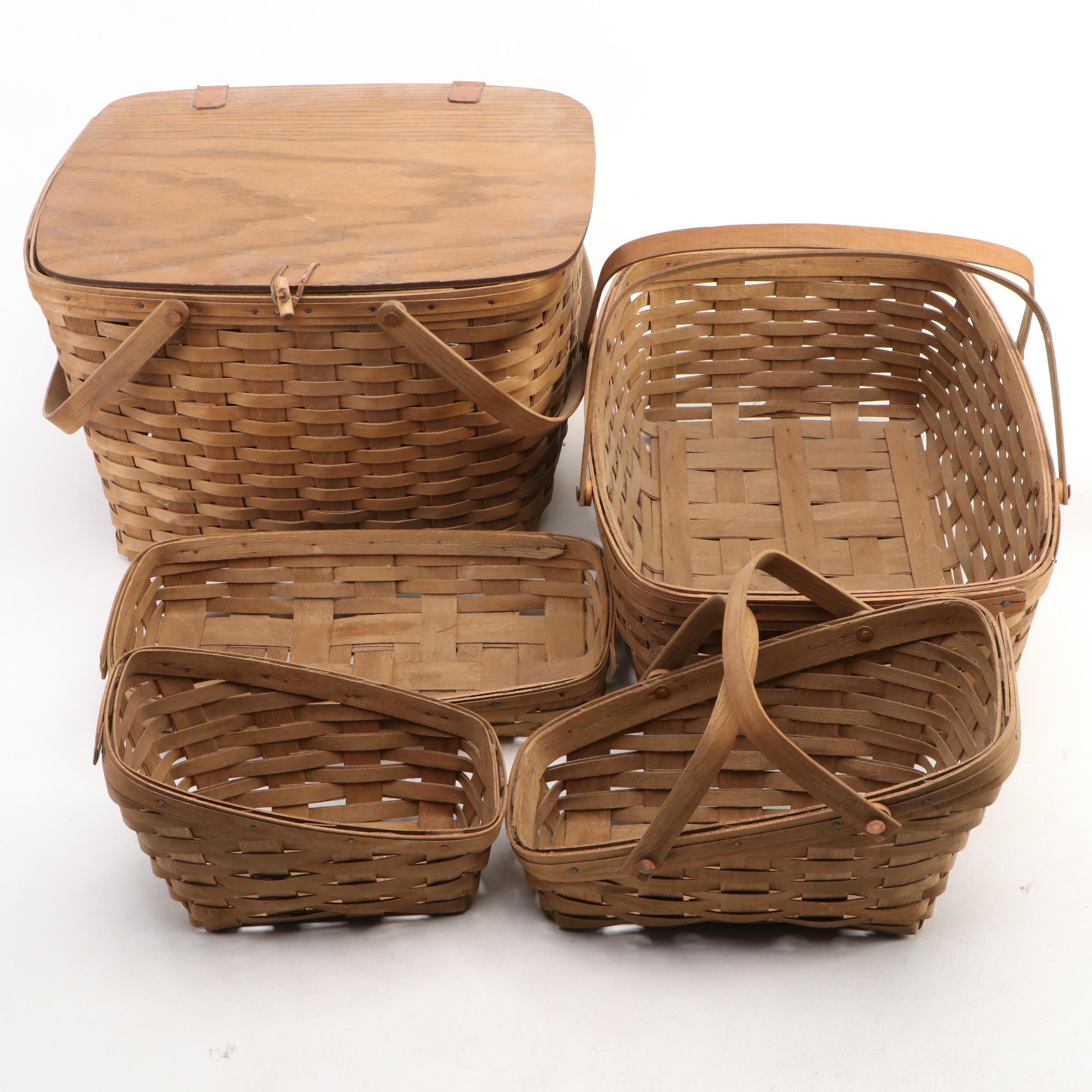 Longaberger Woven Splint Wood Baskets