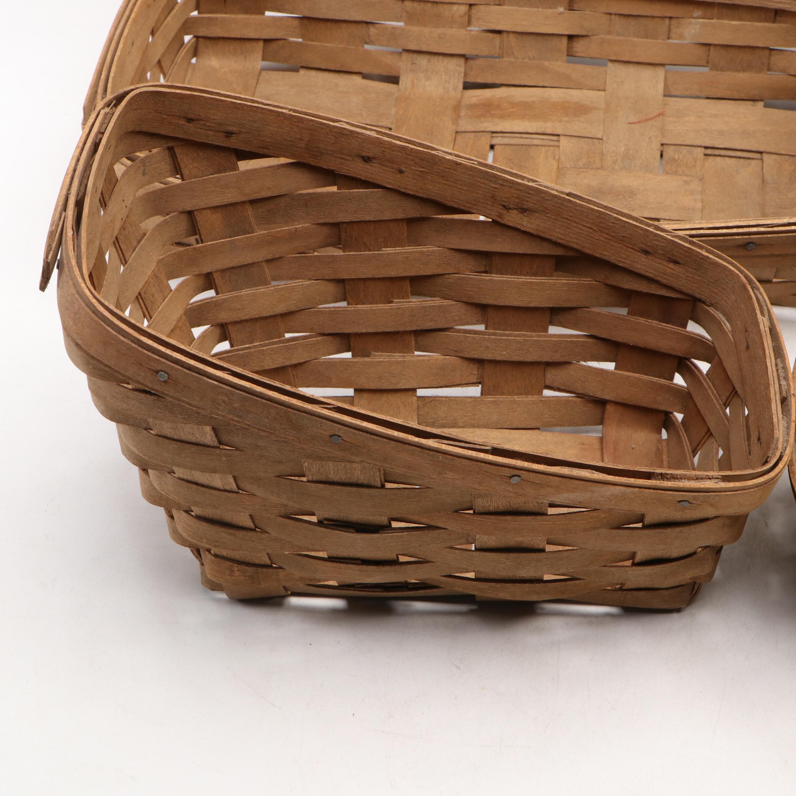 Longaberger Woven Splint Wood Baskets