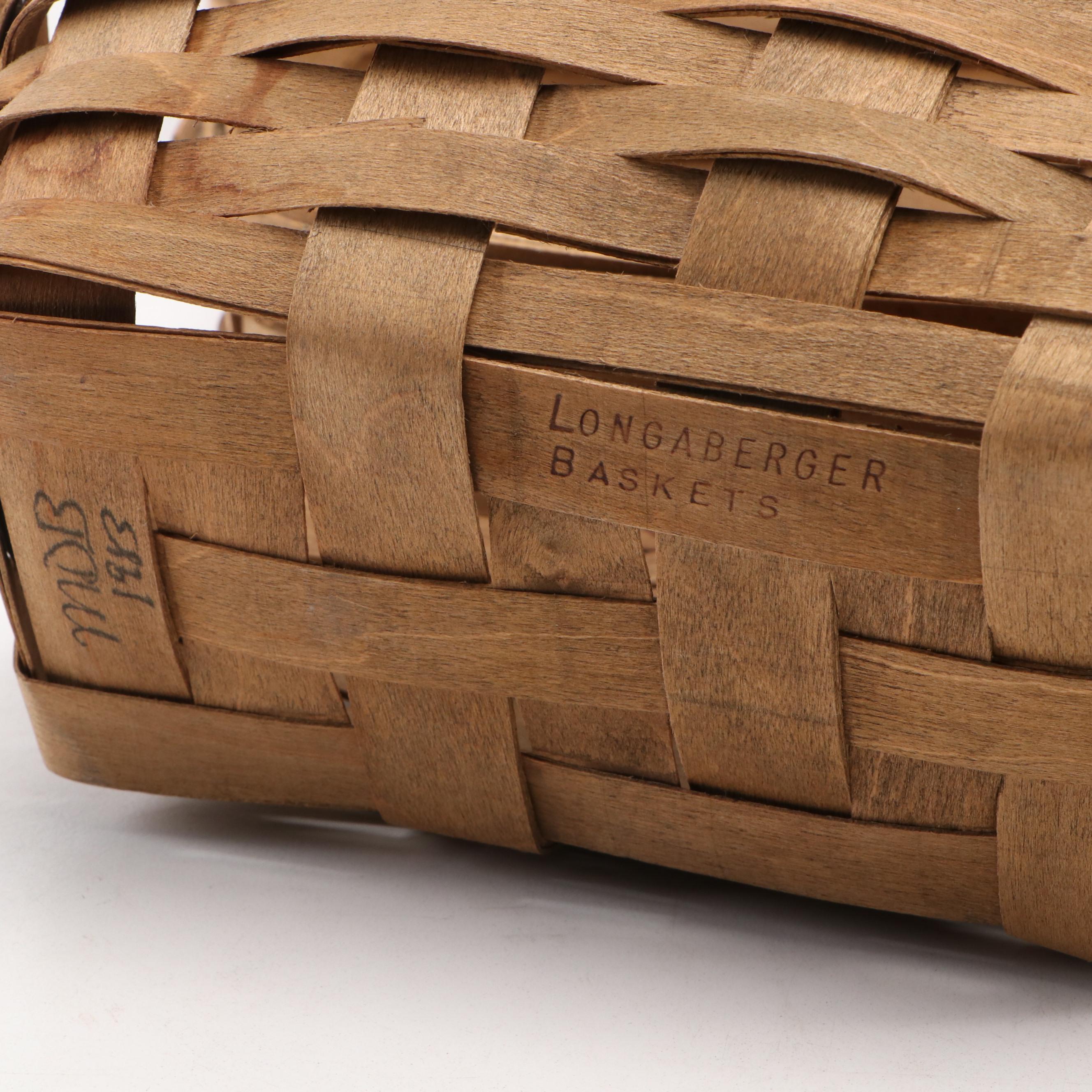 Longaberger Woven Splint Wood Baskets