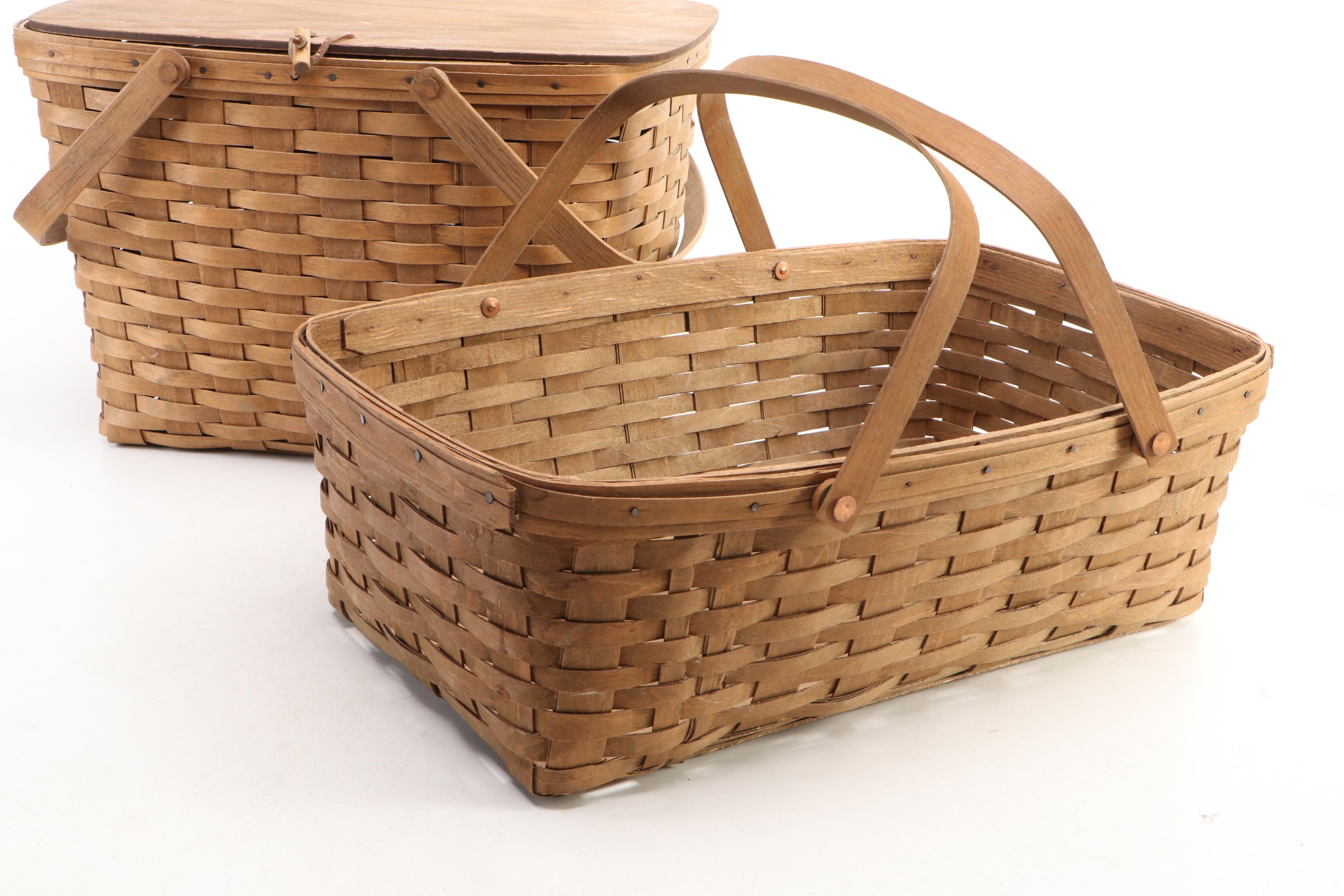 Longaberger Woven Splint Wood Baskets
