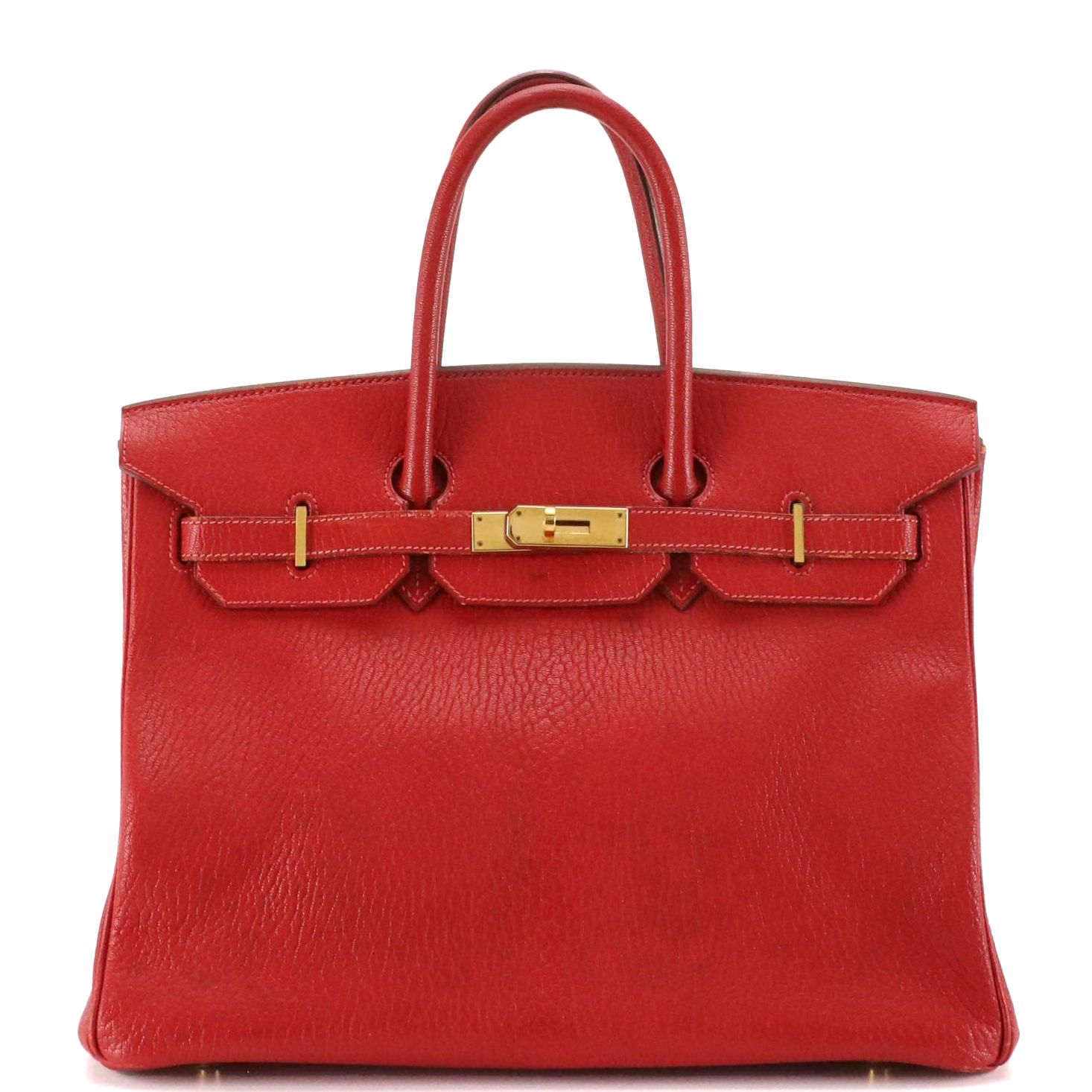 Hermès Birkin 35 Satchel in Chevre de Coromandel Leather & Gold Plated Hardware