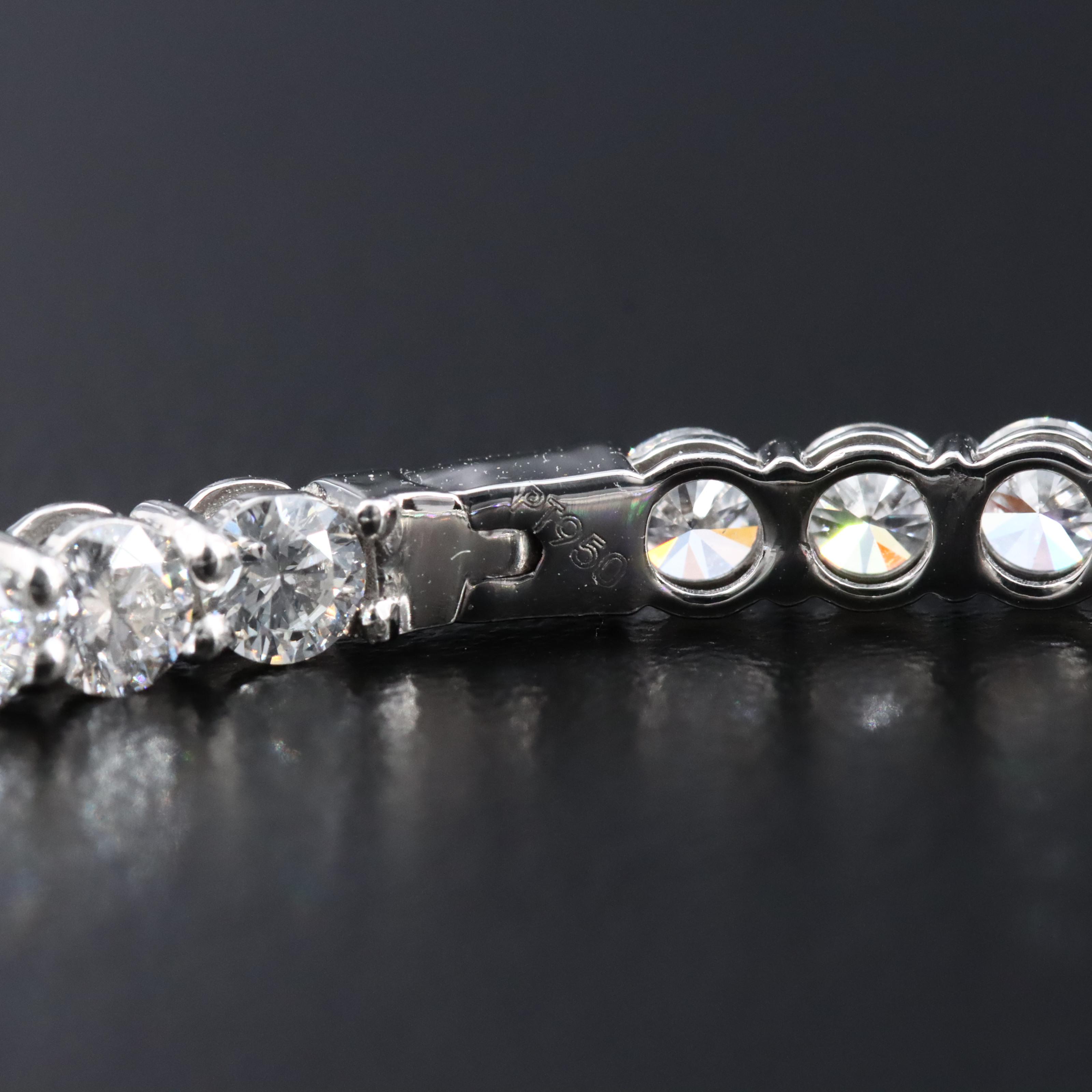 Platinum 10.61 CTW Lab Grown Diamond Inside Out Hinged Hoop Earrings