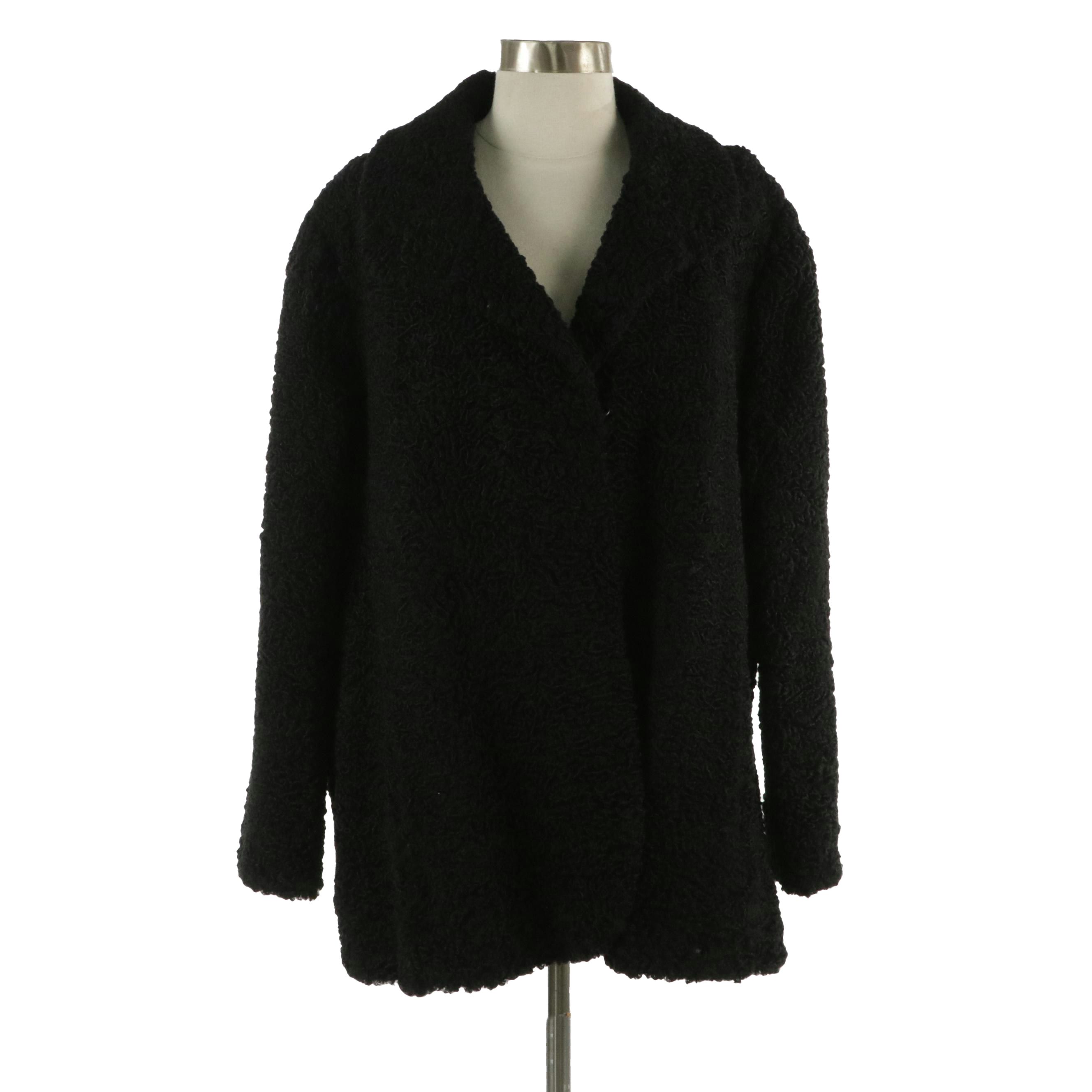 Vintage Persian Curly Lamb Fur Coat