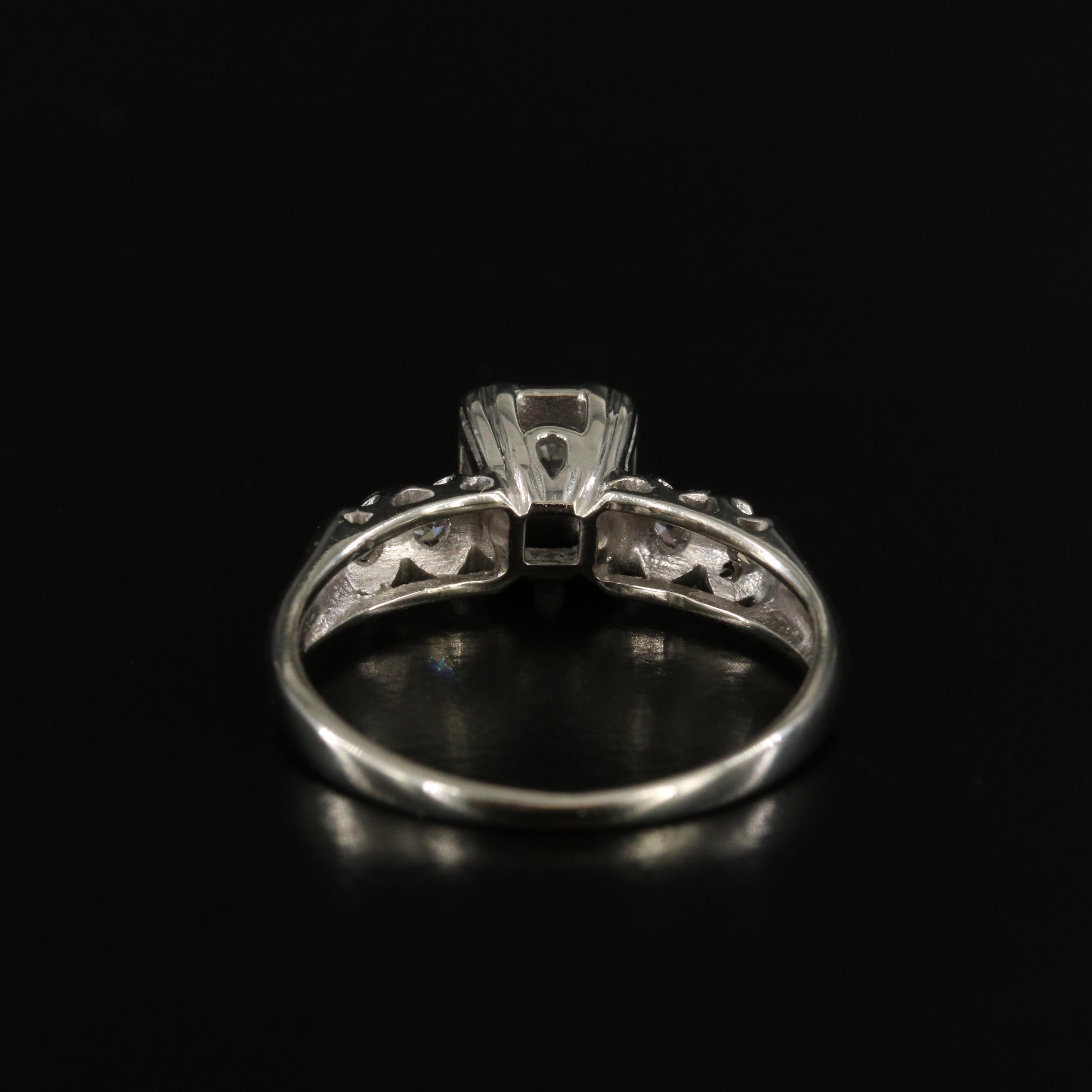 Vintage 14K 0.27 CTW Diamond Ring