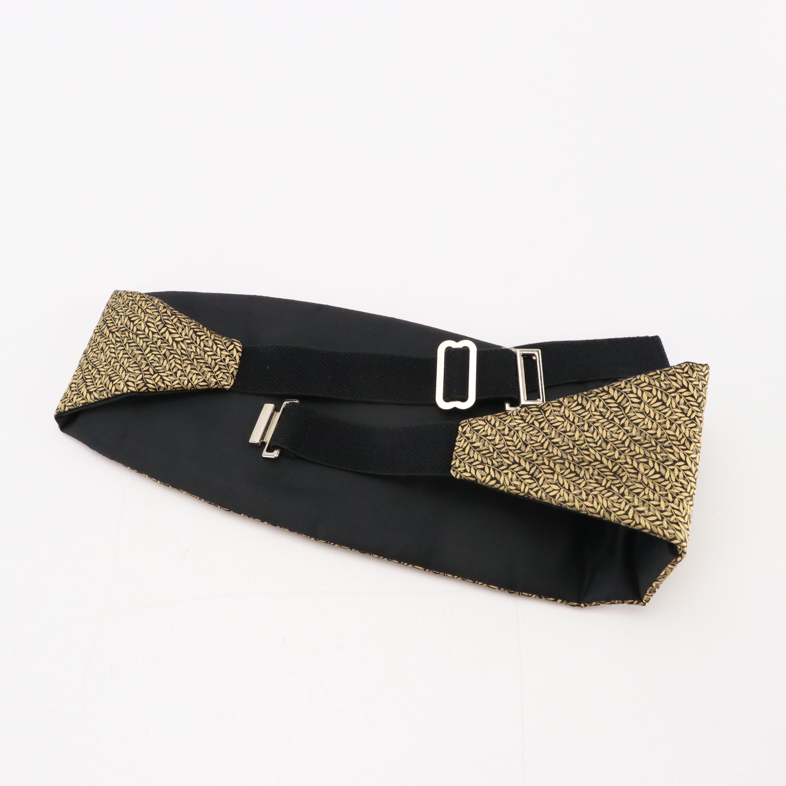 Patterned Silk Cummerbunds and Bow Ties Featuring Tommy Hilfiger, With Boxes