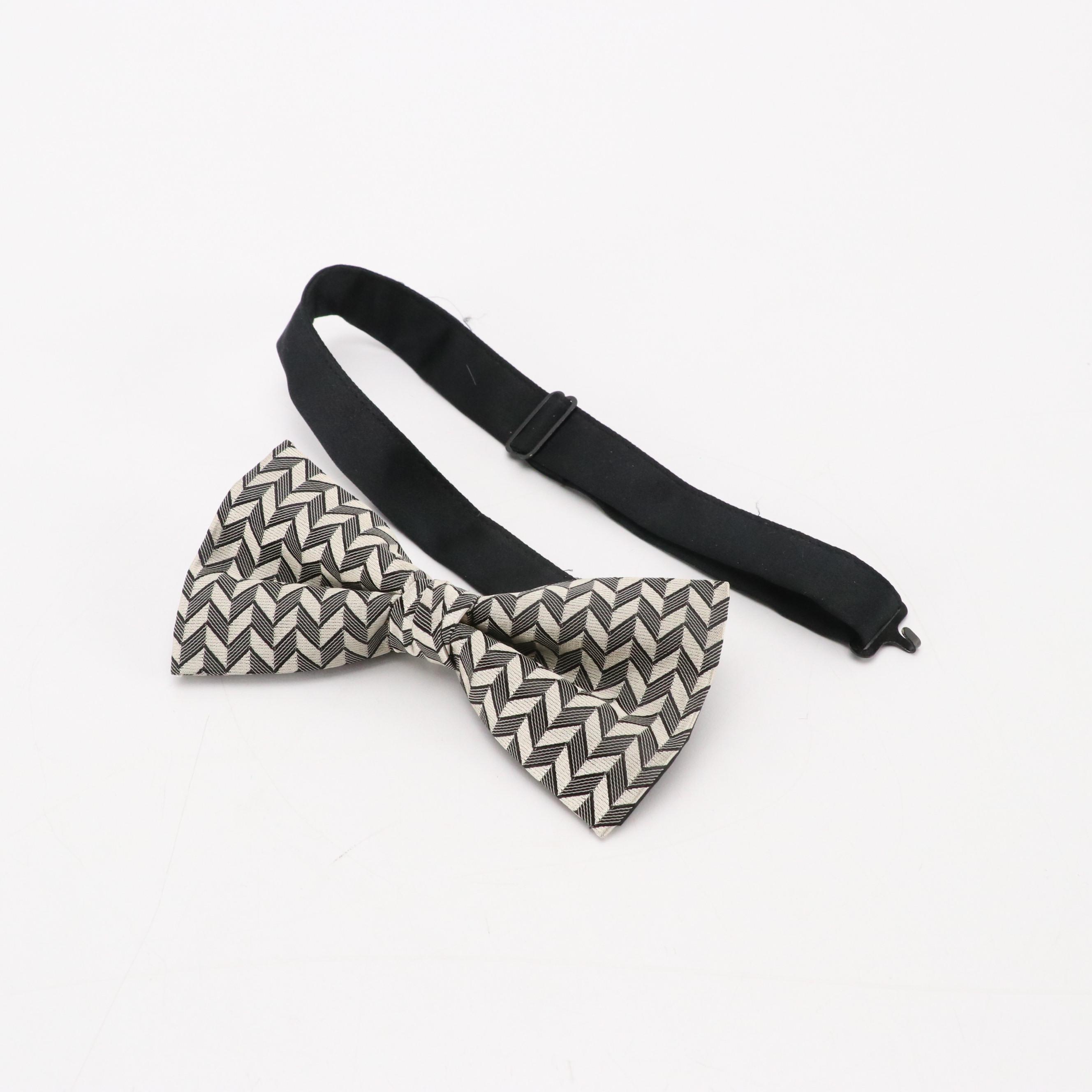 Patterned Silk Cummerbunds and Bow Ties Featuring Tommy Hilfiger, With Boxes