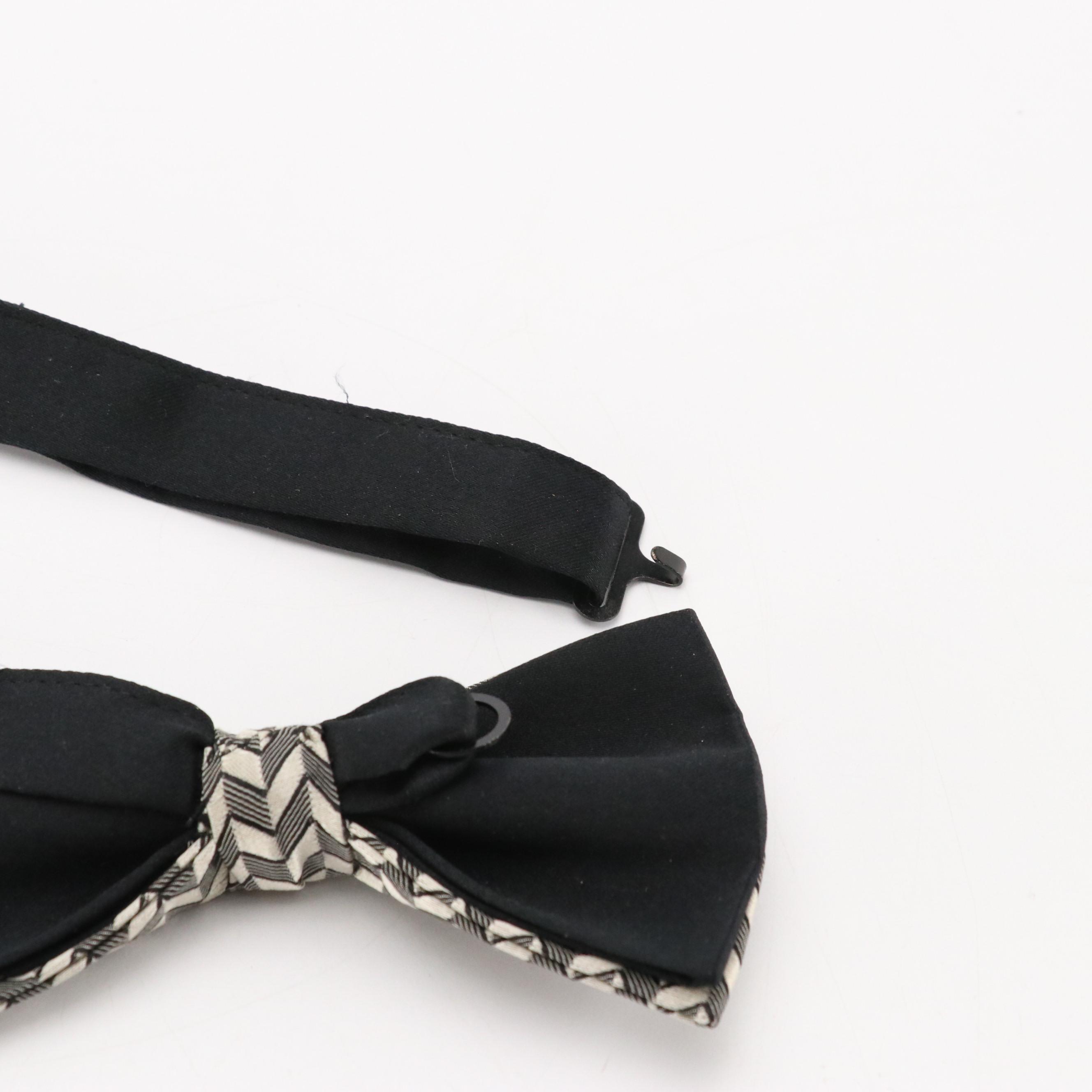 Patterned Silk Cummerbunds and Bow Ties Featuring Tommy Hilfiger, With Boxes