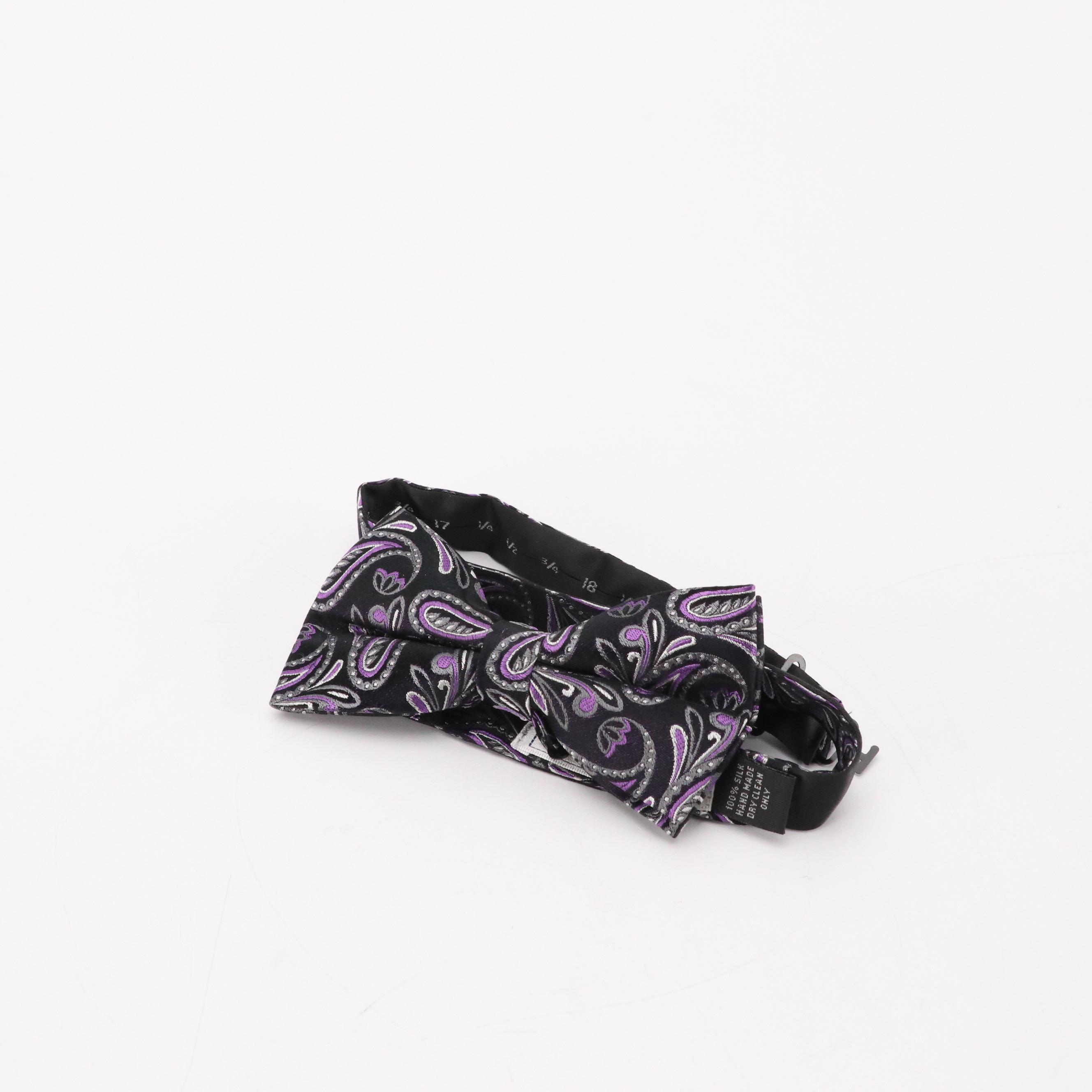 Patterned Silk Cummerbunds and Bow Ties Featuring Tommy Hilfiger, With Boxes