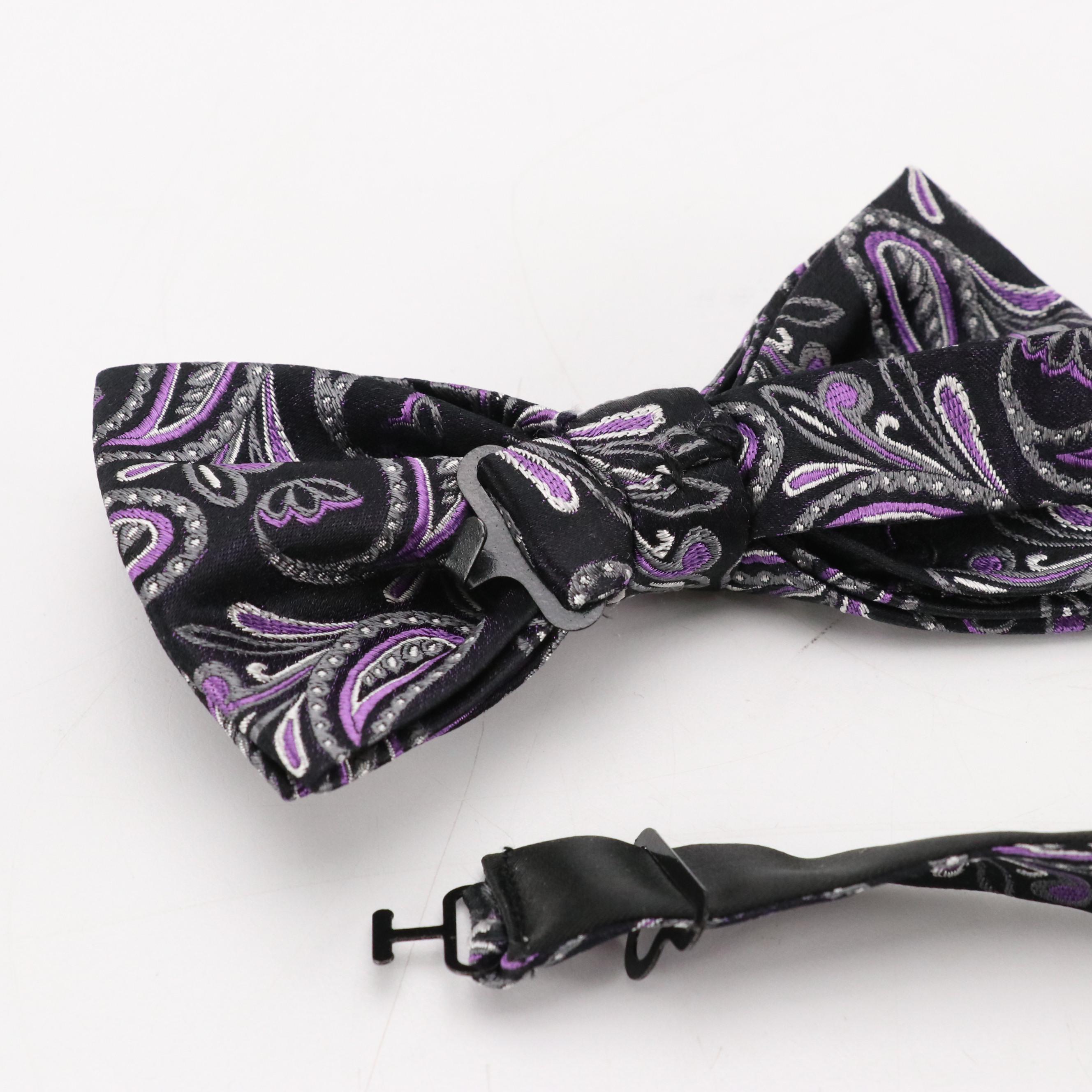 Patterned Silk Cummerbunds and Bow Ties Featuring Tommy Hilfiger, With Boxes