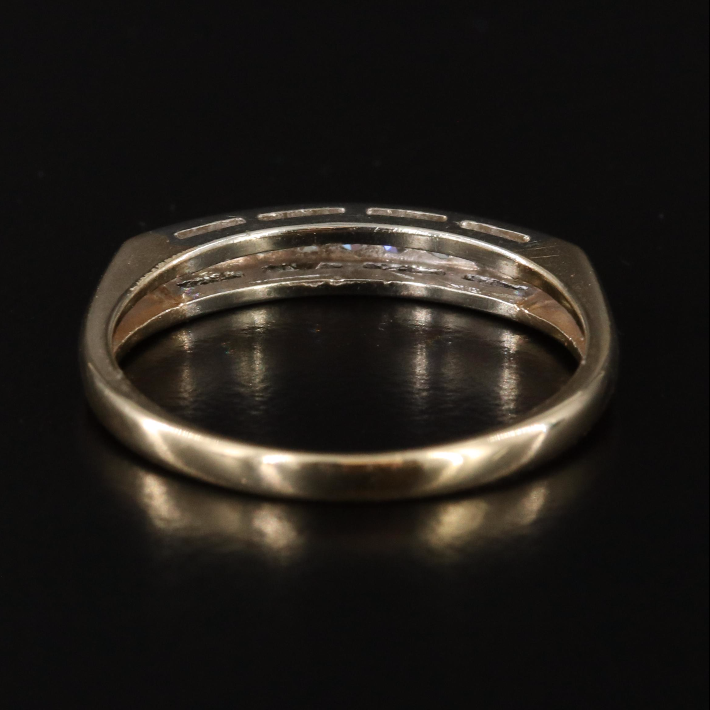 Vintage 14K 0.15 CTW Diamond Ring