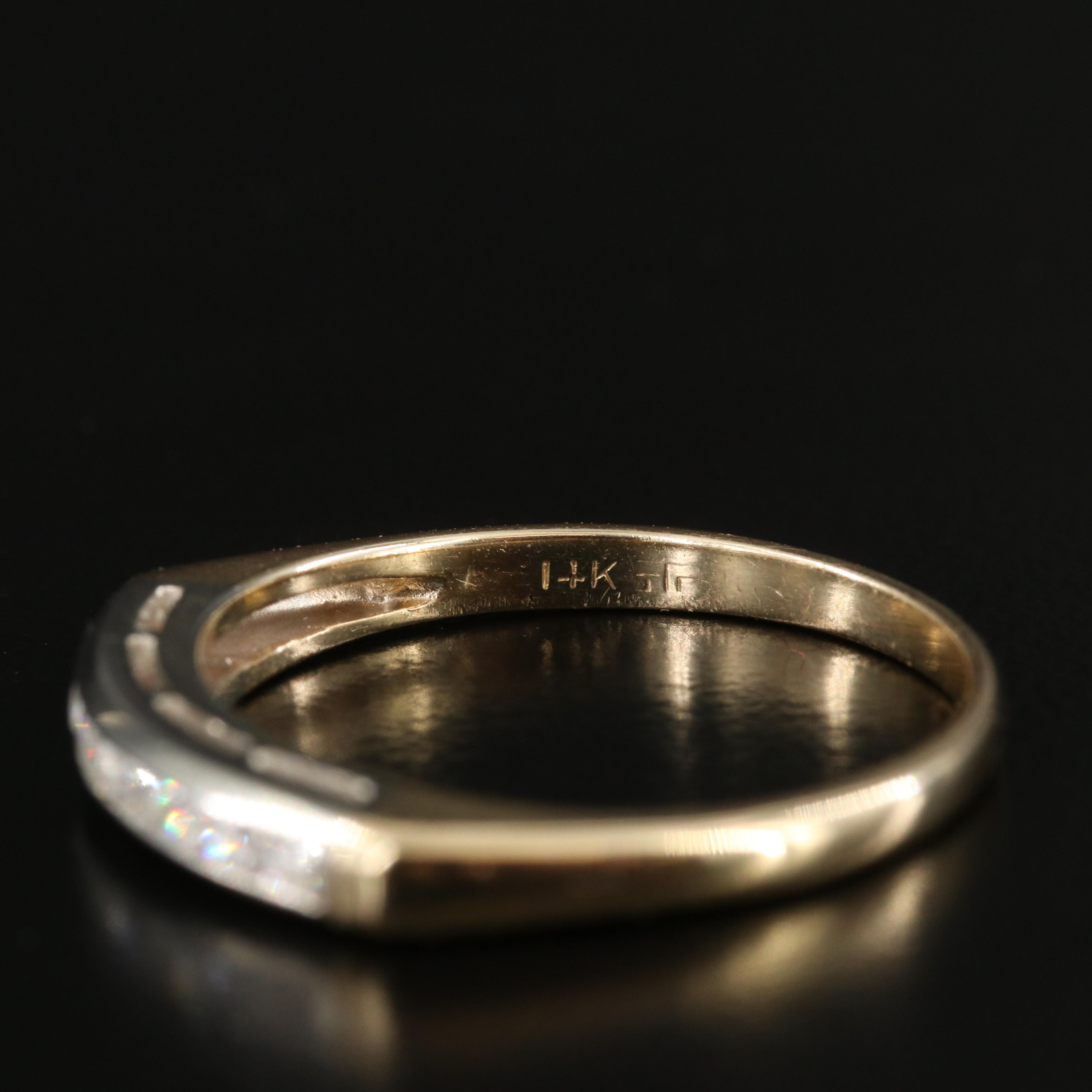 Vintage 14K 0.15 CTW Diamond Ring