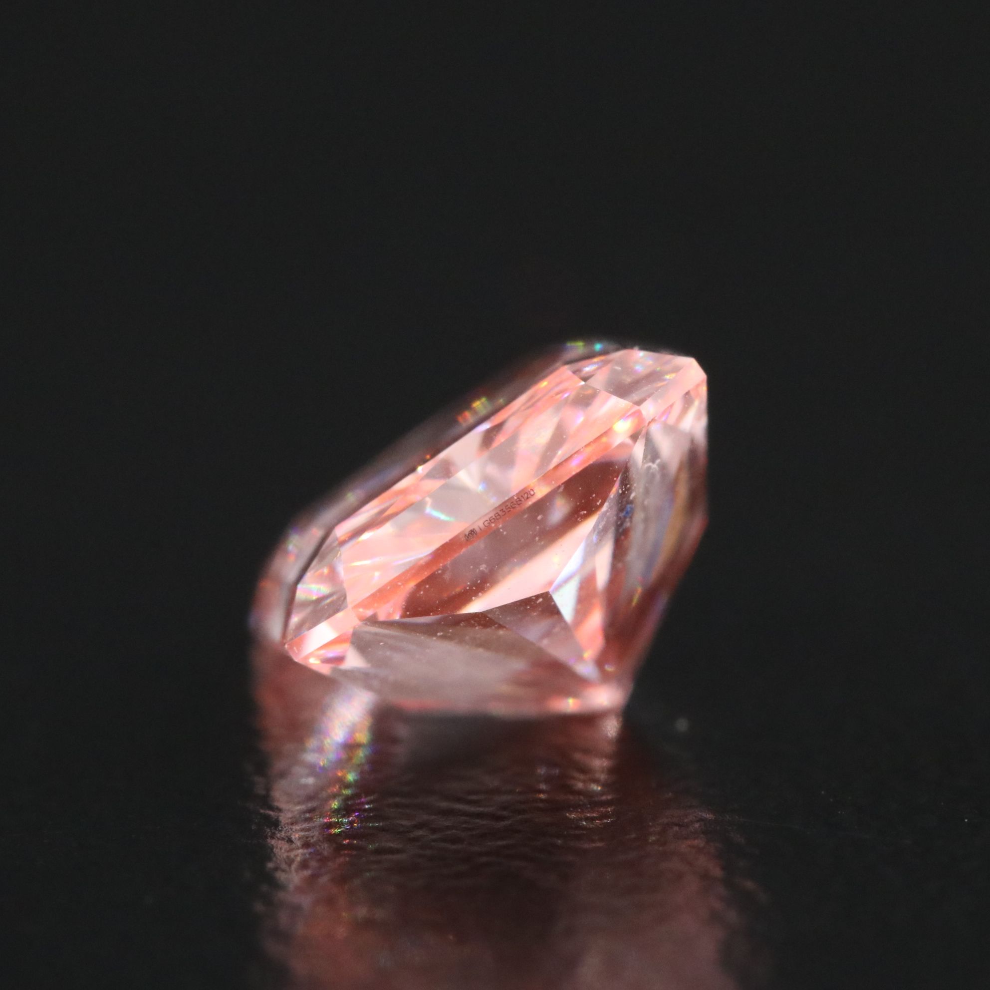 Loose 3.03 CT Lab Grown Fancy Pink Diamond with IGI Report