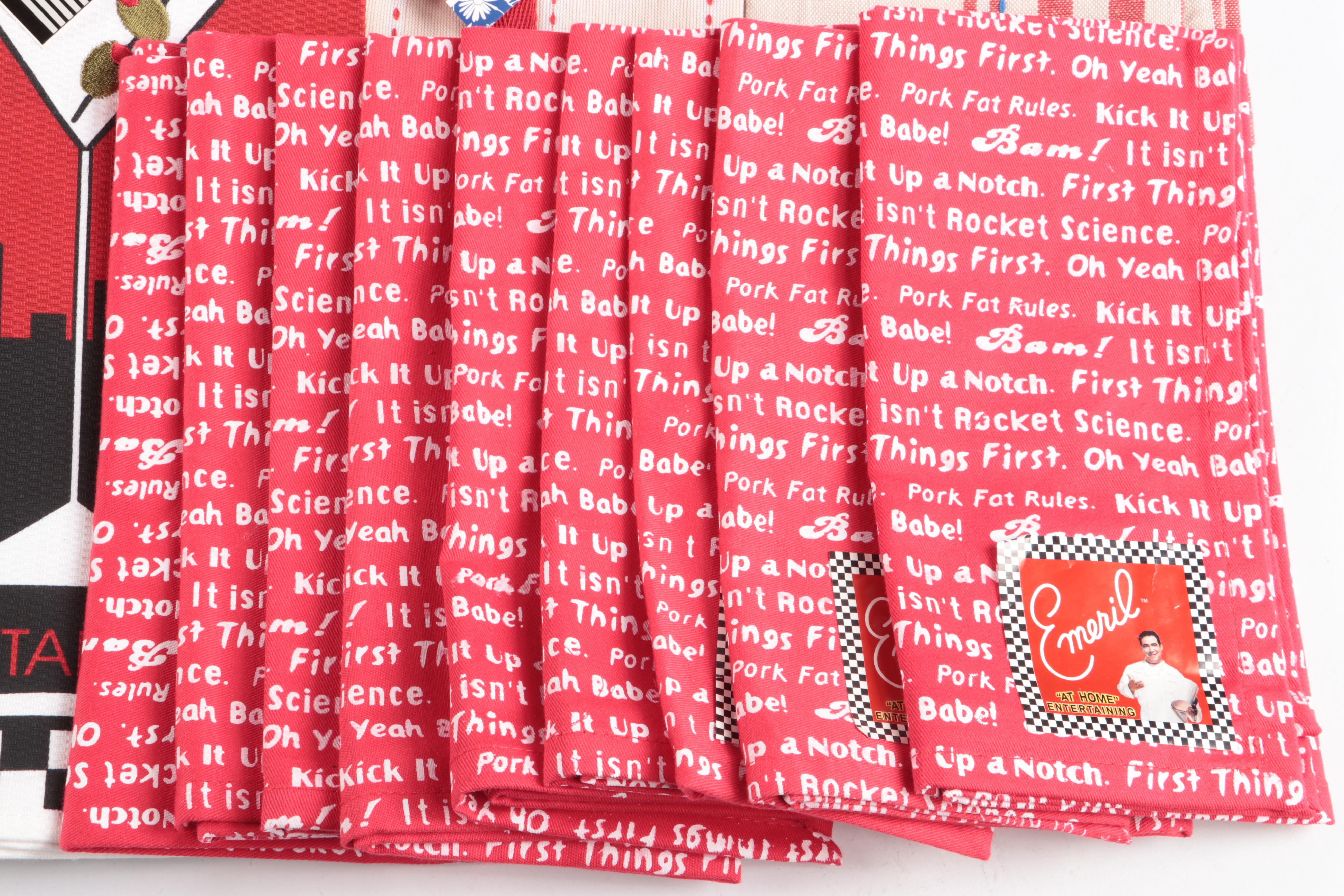 Cotton Tablecloth, Emeril Lagasse Cotton Napkins, and More Table Linens