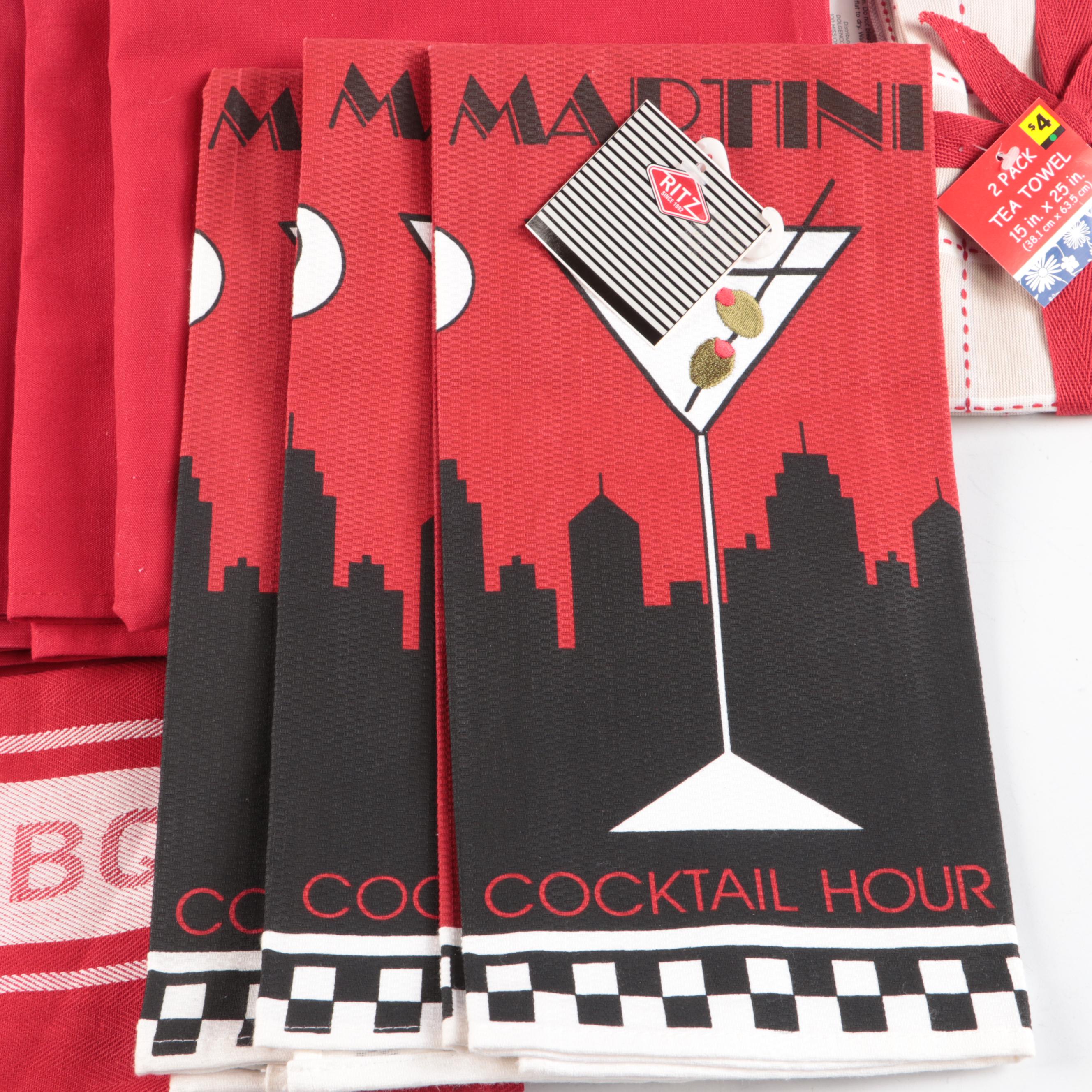 Cotton Tablecloth, Emeril Lagasse Cotton Napkins, and More Table Linens