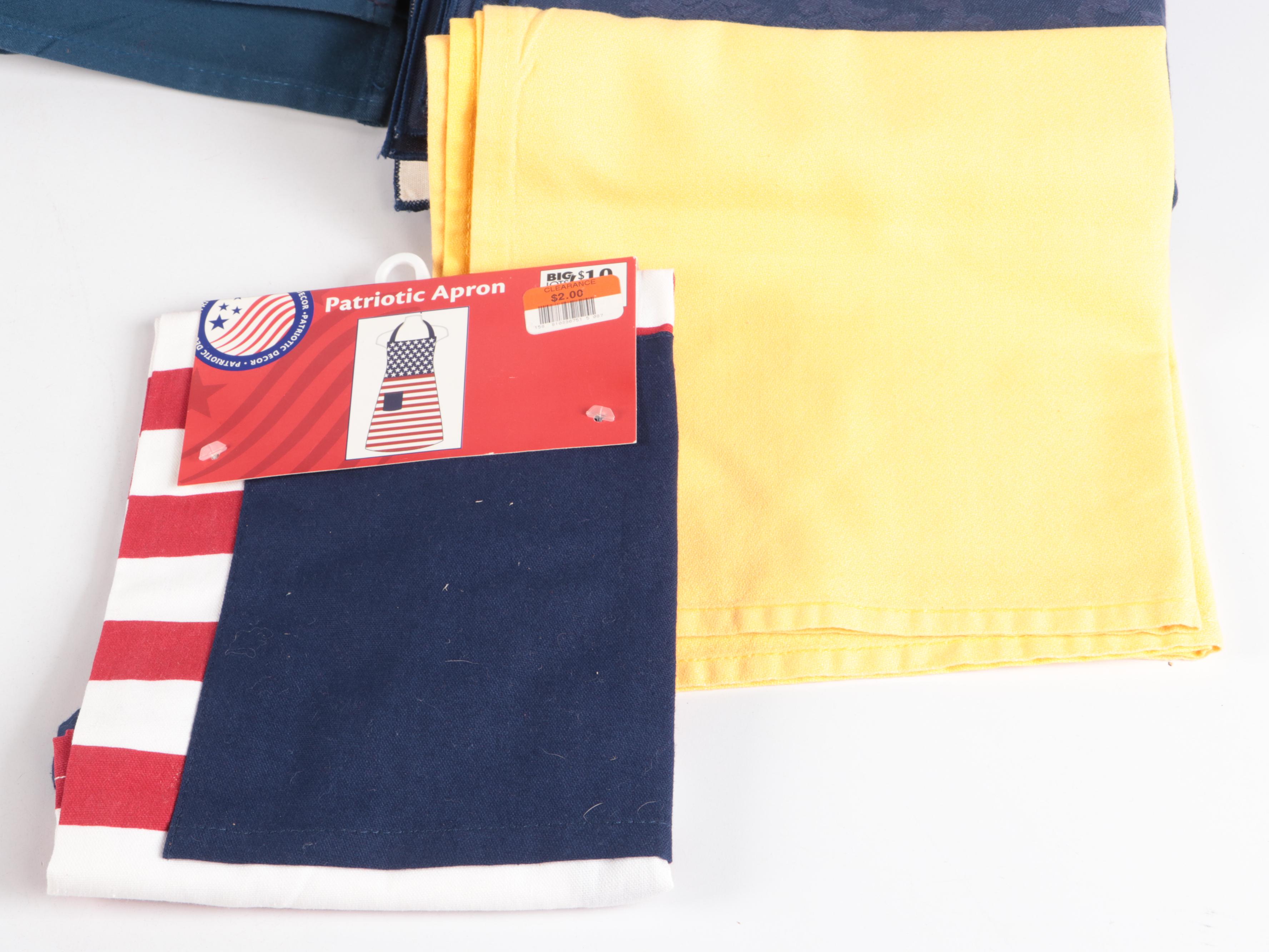 Cotton Tablecloth, Emeril Lagasse Cotton Napkins, and More Table Linens